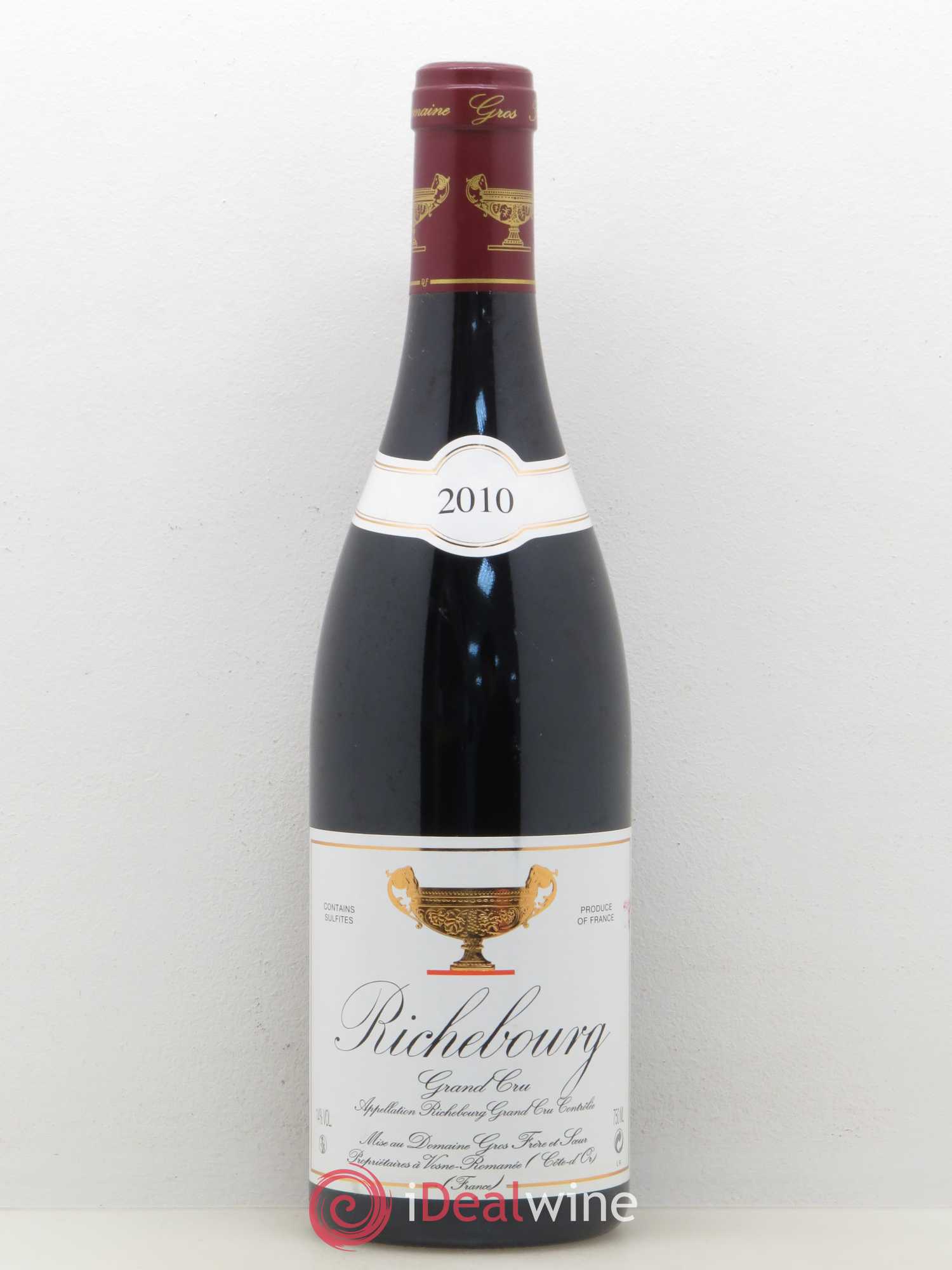 Richebourg Grand Cru Gros Frère & Soeur 2010 - Lot de 1 bouteille - 0