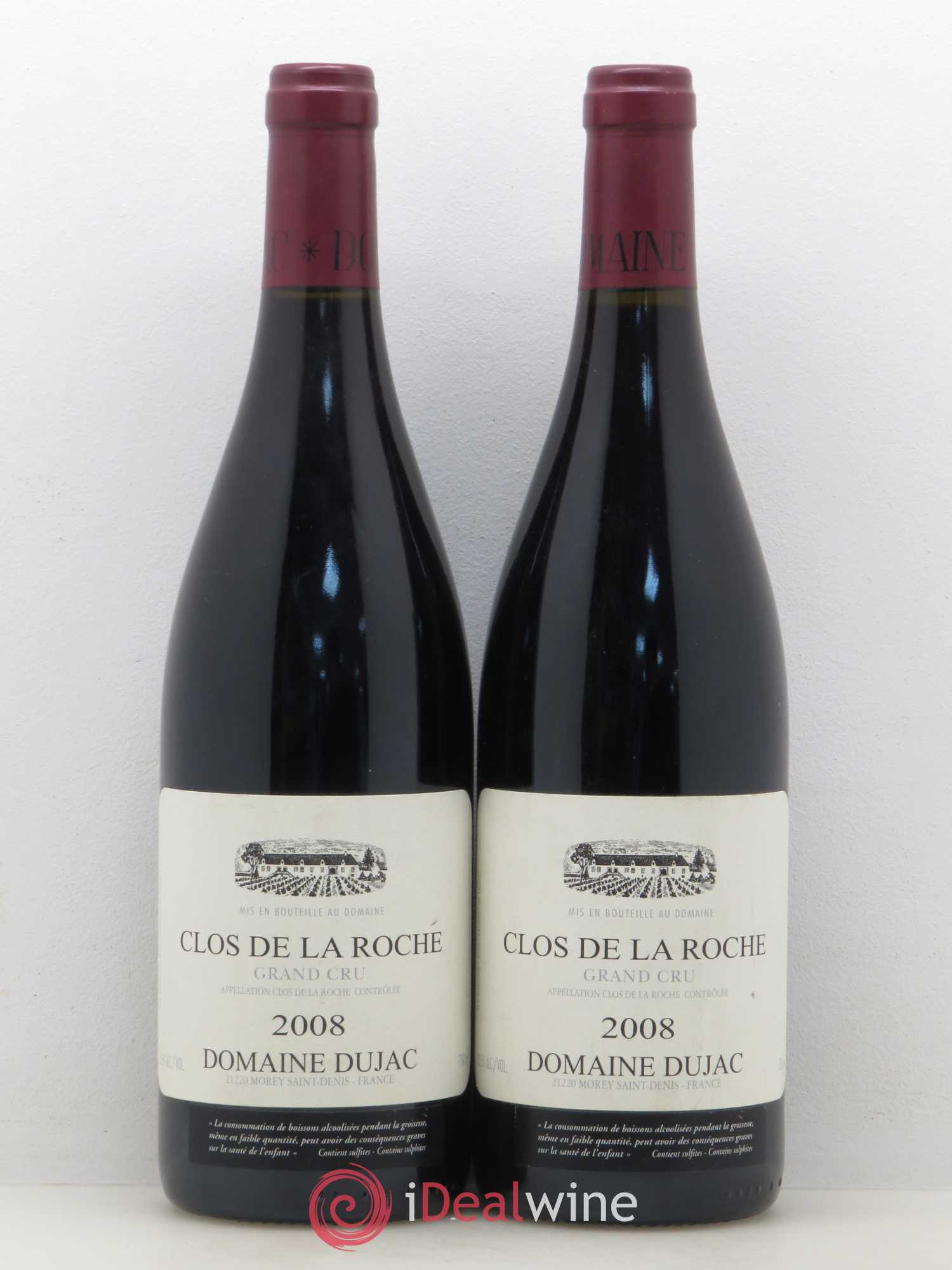 Clos de la Roche Grand Cru Dujac (Domaine) 2008 - Lot de 2 bouteilles - 0