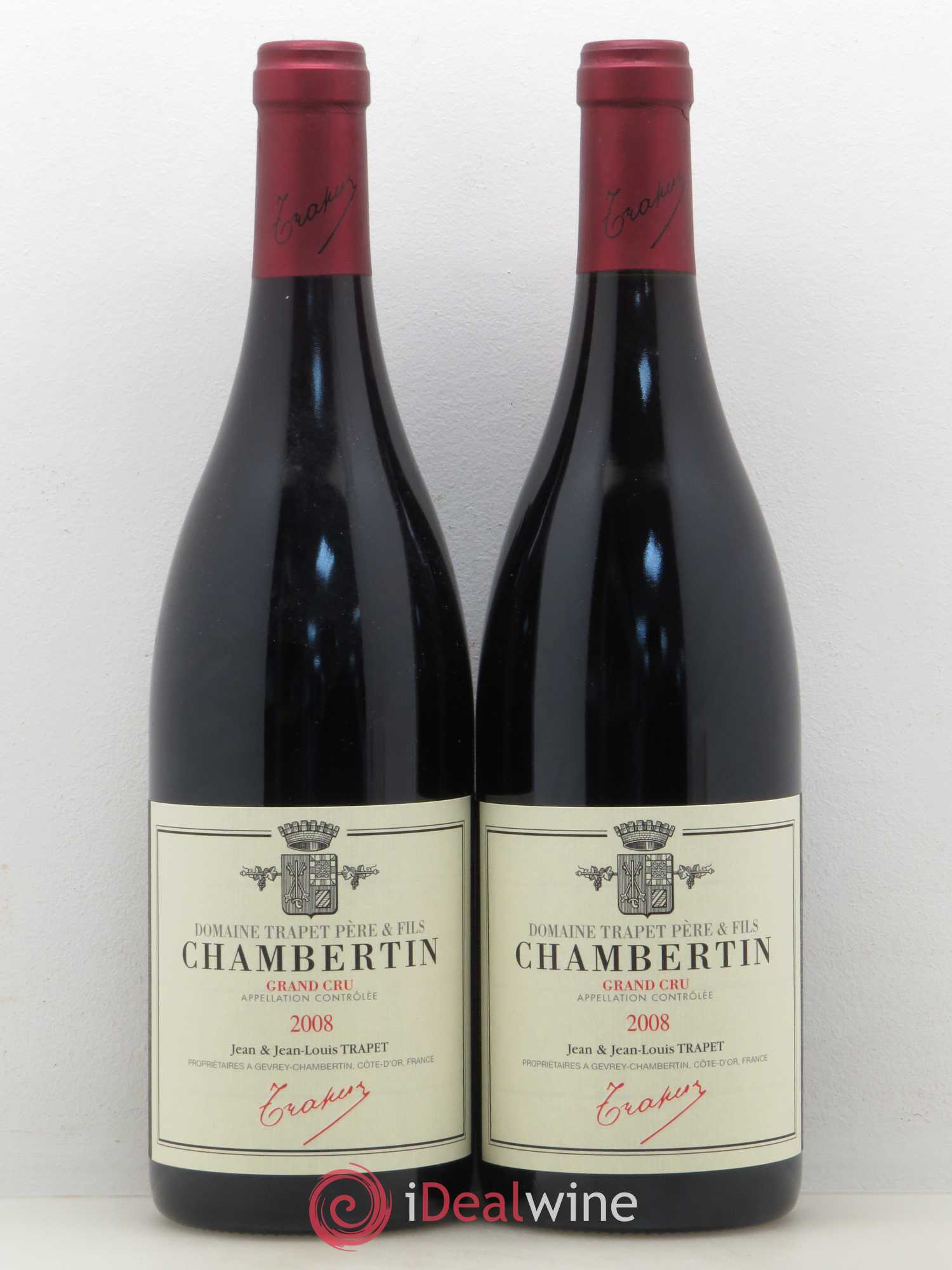 Chambertin Grand Cru Domaine Trapet 2008 - Lot de 2 bouteilles - 0