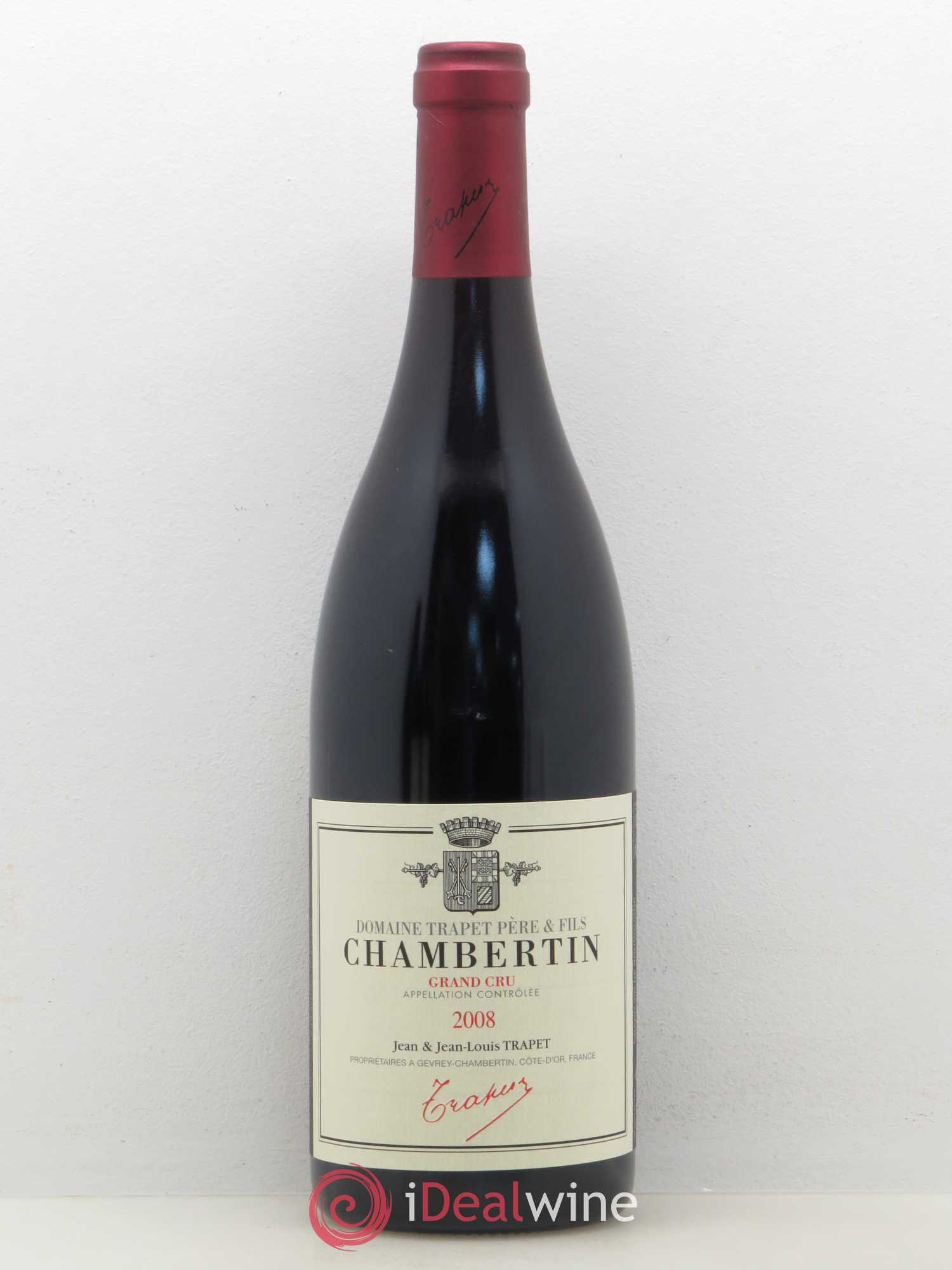 Chambertin Grand Cru Domaine Trapet 2008 - Lot de 1 bouteille - 0