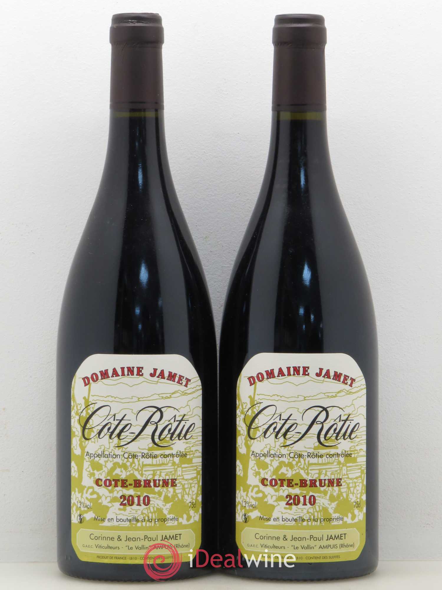 Côte-Rôtie Côte Brune Jamet (Domaine) 2010 - Lot de 2 bouteilles - 0