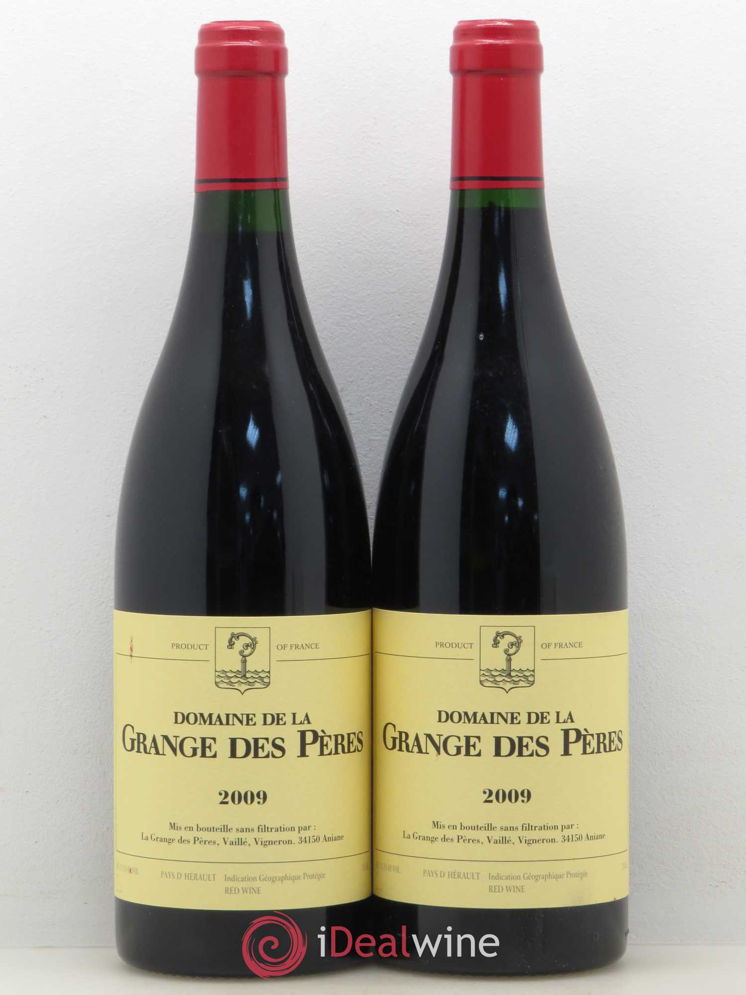 Pays d'Hérault Grange des Pères Laurent Vaillé 2009 - Lot de 2 bouteilles - 0