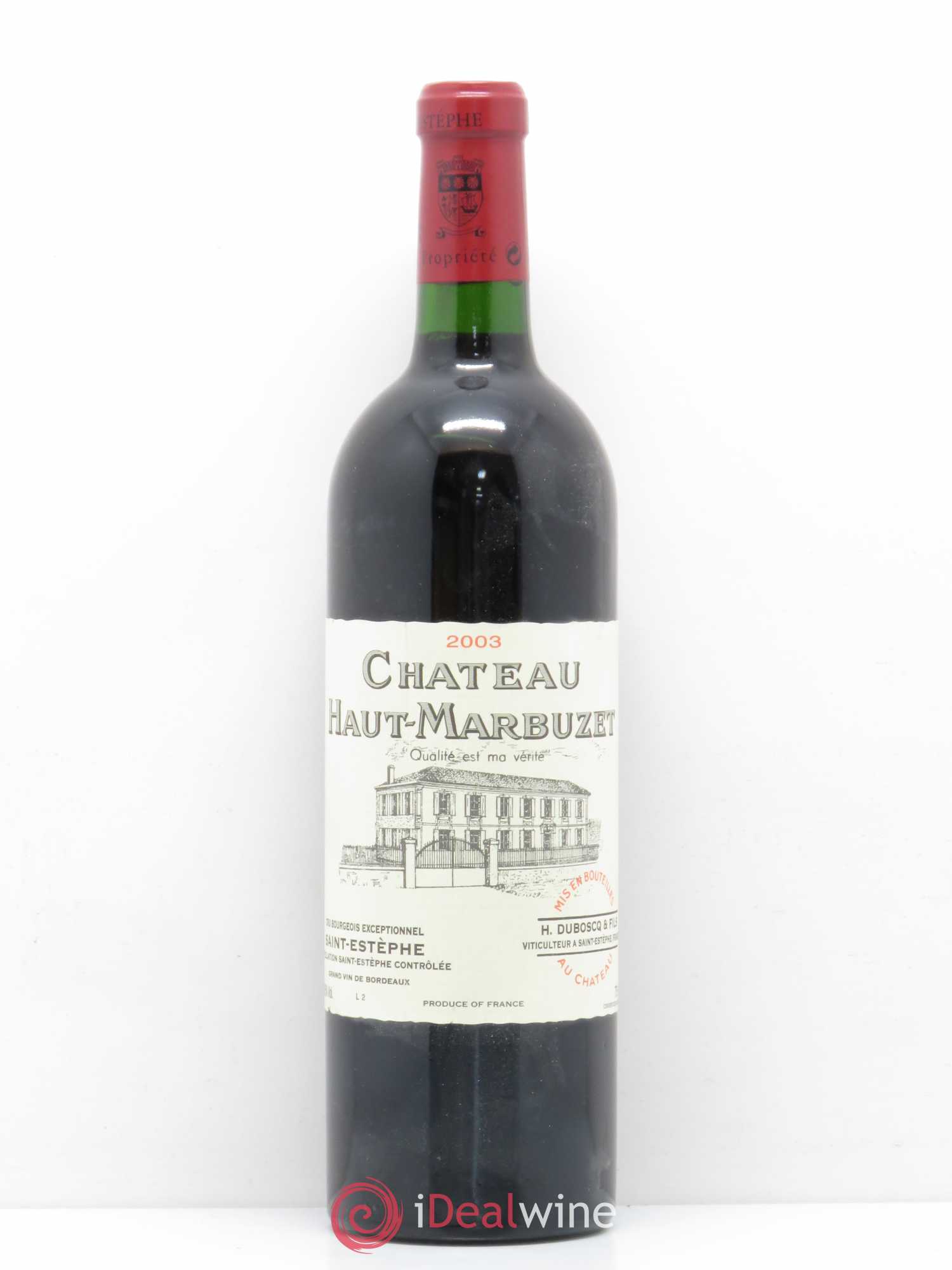 Château Haut Marbuzet 2003 - Lot de 1 bouteille - 0