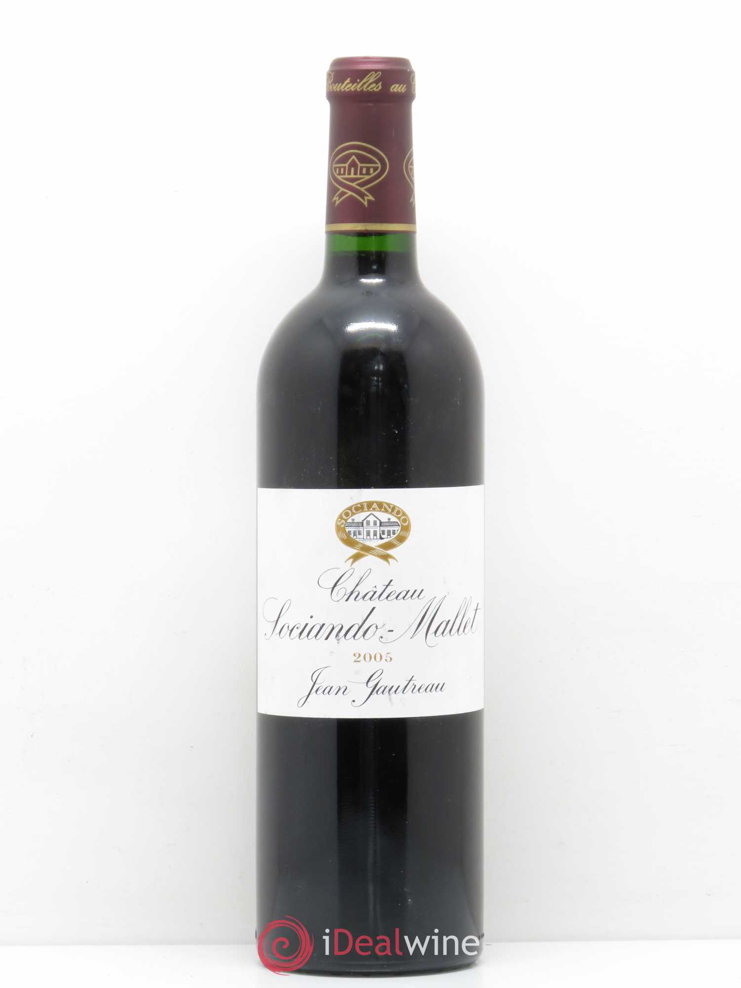 Château Sociando Mallet 2005 - Lot de 1 bouteille - 0