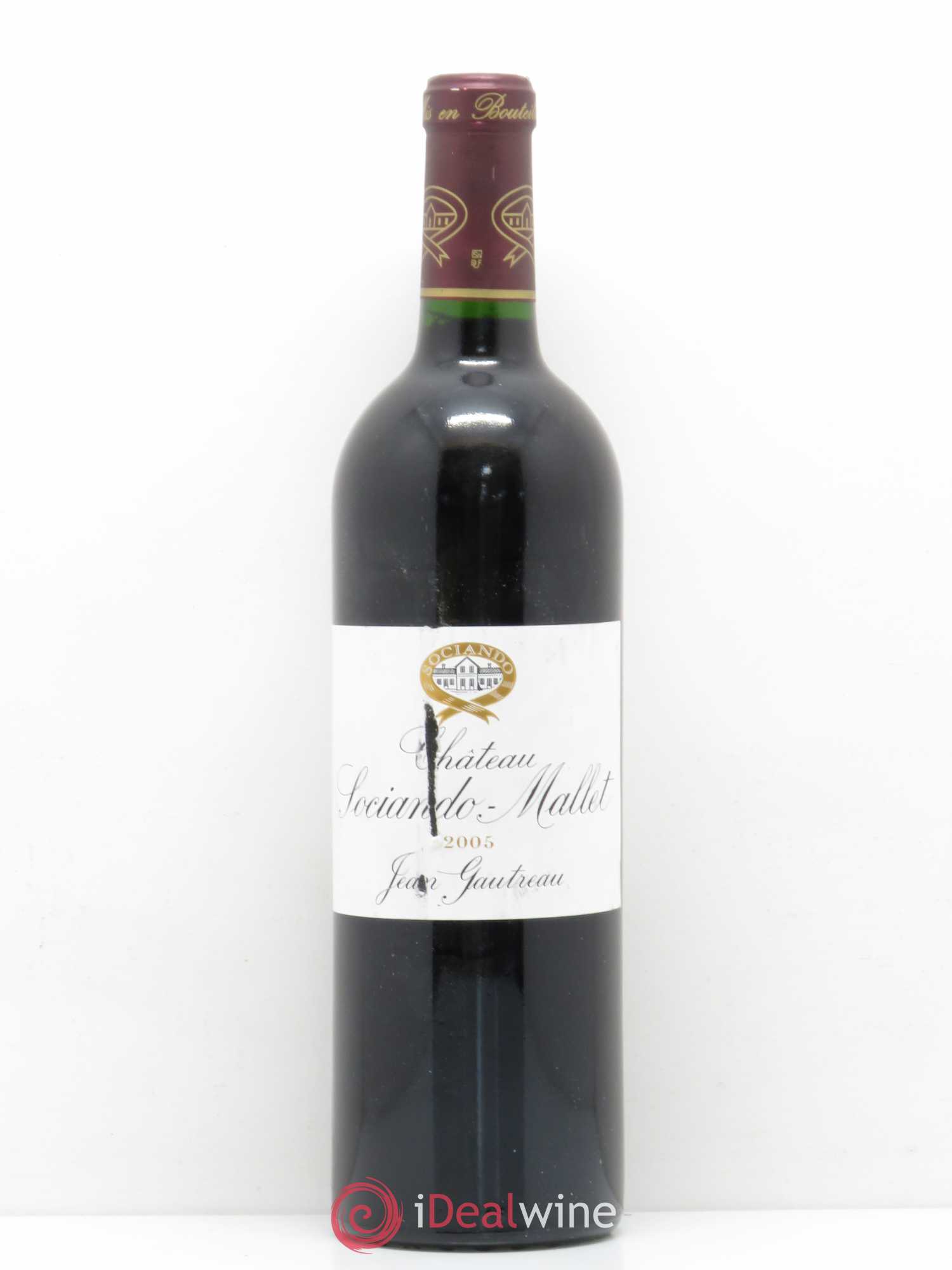 Château Sociando Mallet 2005 - Lot de 1 bouteille - 0