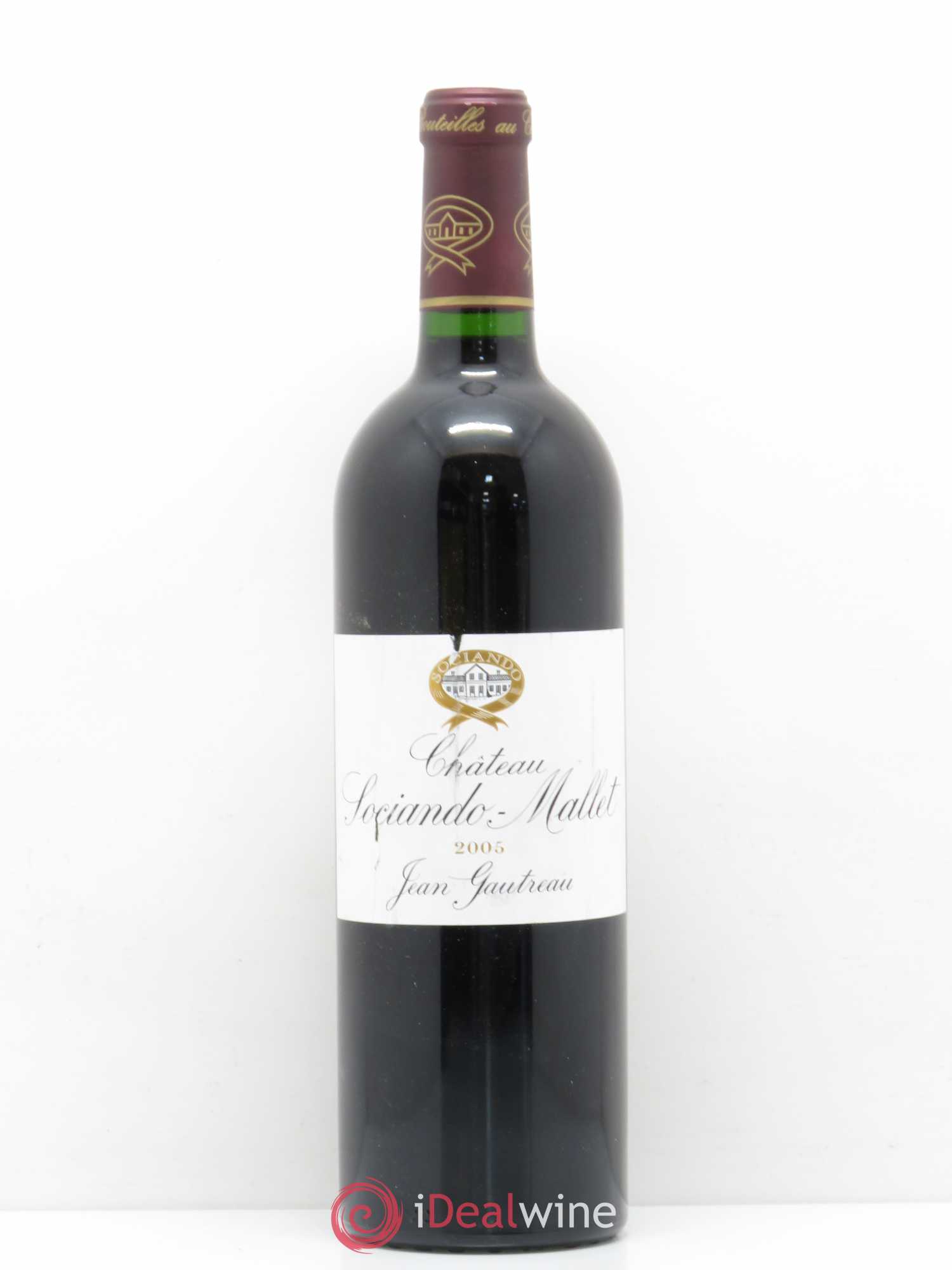 Château Sociando Mallet 2005 - Lot de 1 bouteille - 0