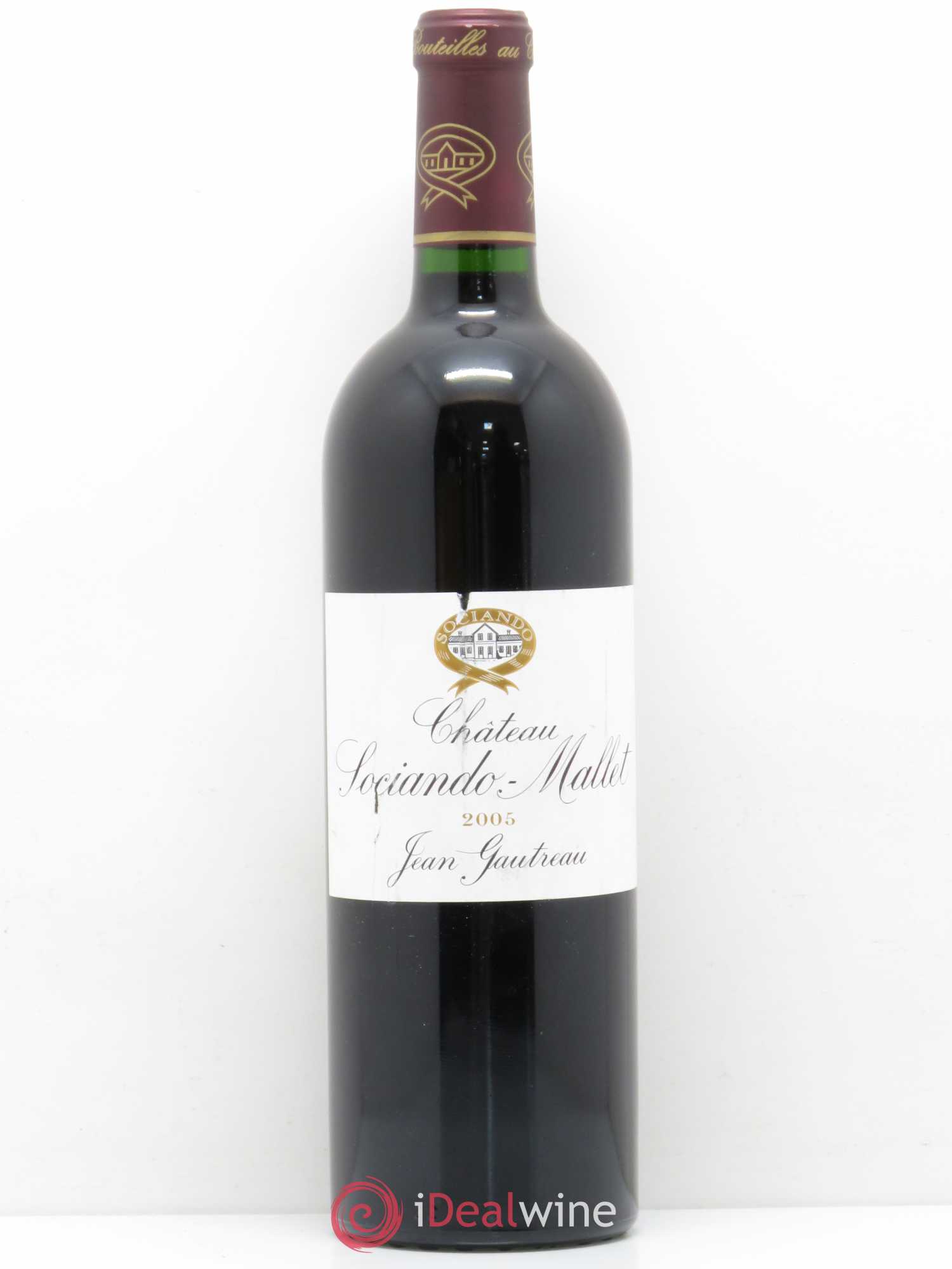 Château Sociando Mallet 2005 - Lot de 1 bouteille - 0