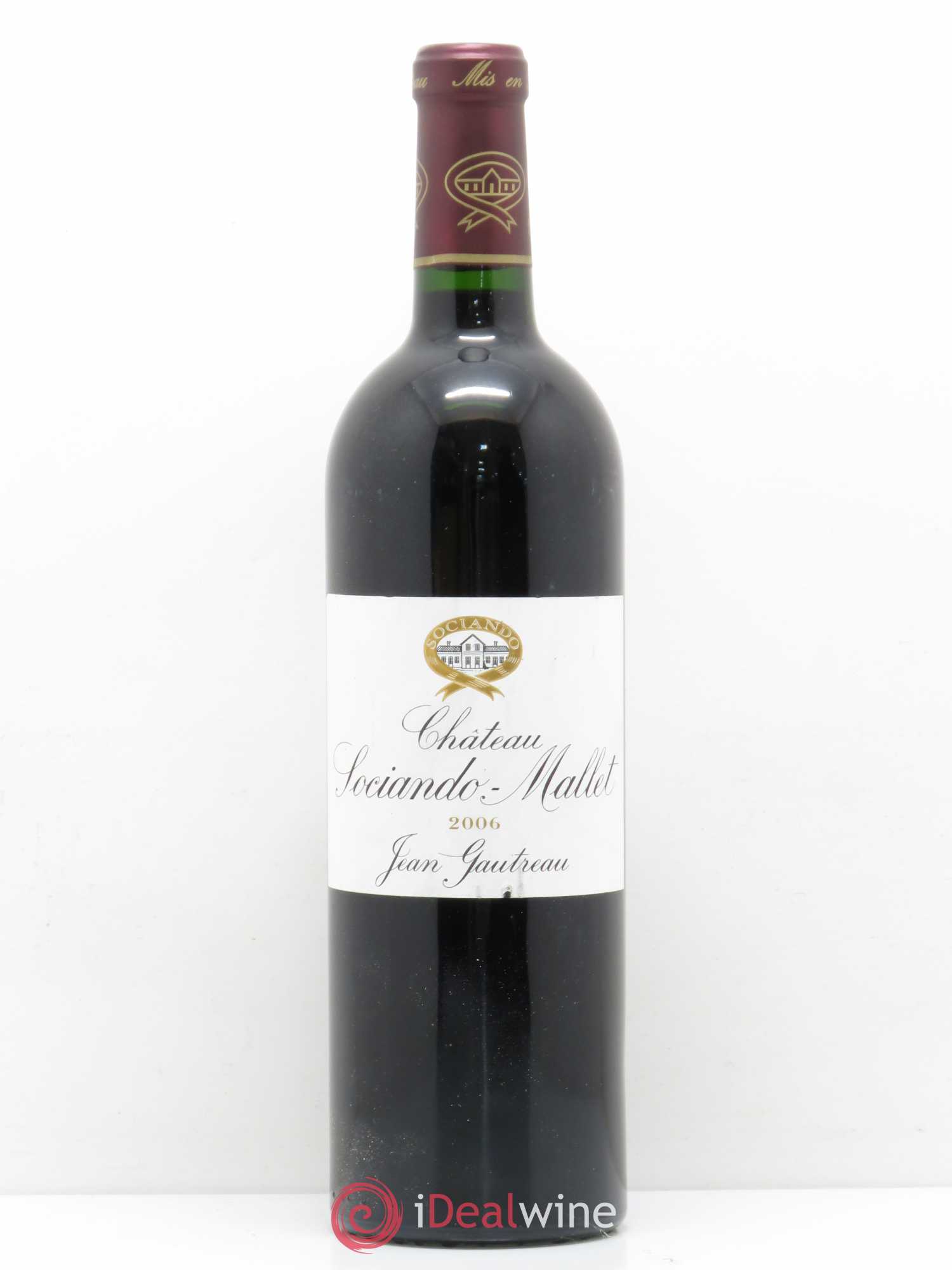 Château Sociando Mallet 2006 - Lot de 1 bouteille - 0