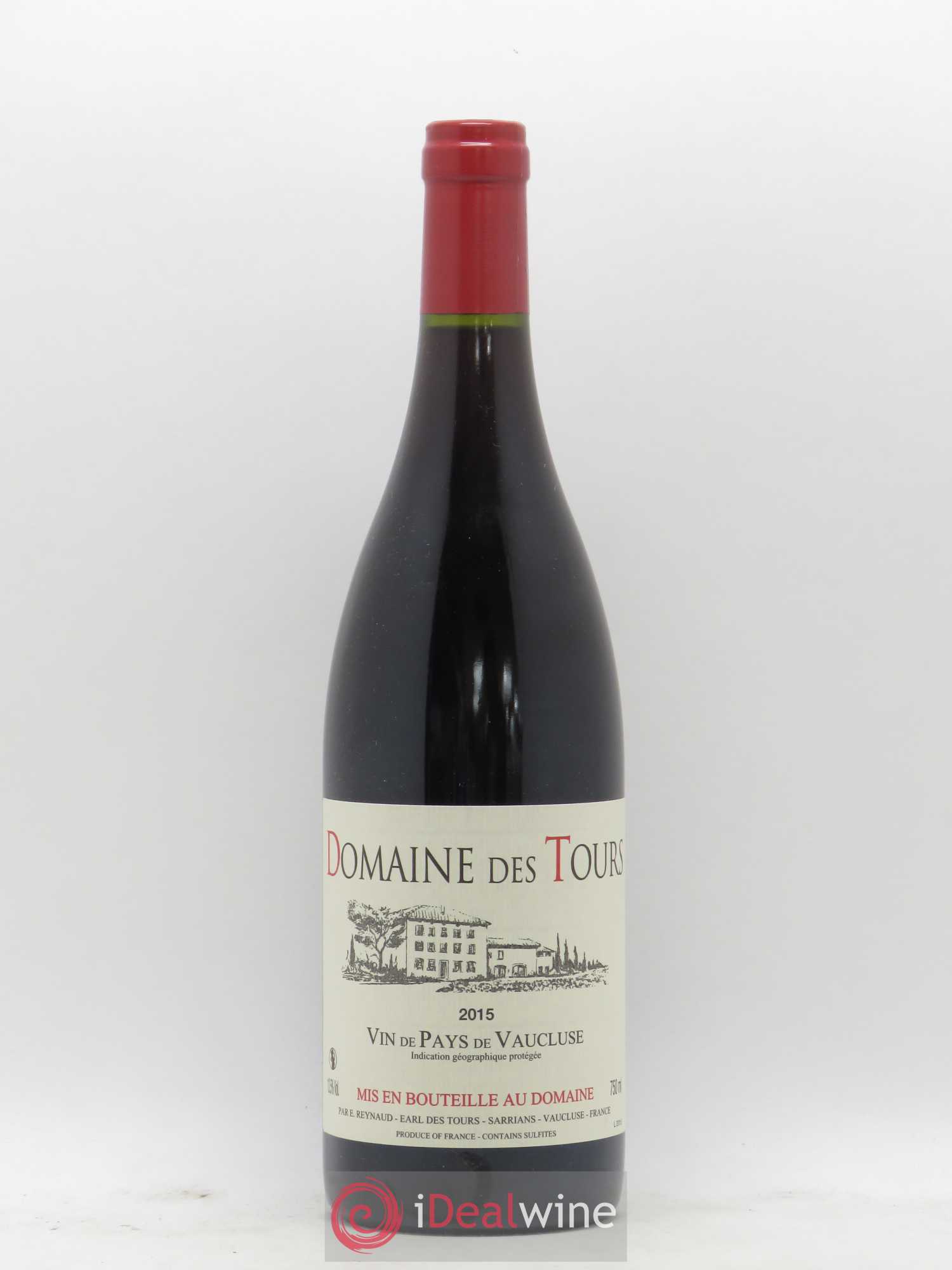 Vaucluse (Vin de Pays de Vaucluse) Domaine des Tours Emmanuel Reynaud 2015 - Lot de 1 bouteille - 0