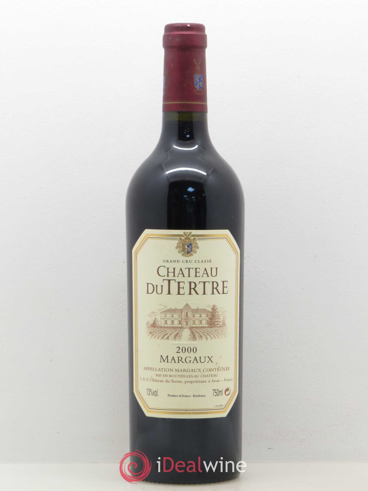Château du Tertre 5ème Grand Cru Classé 2000 - Lot de 1 bouteille - 0