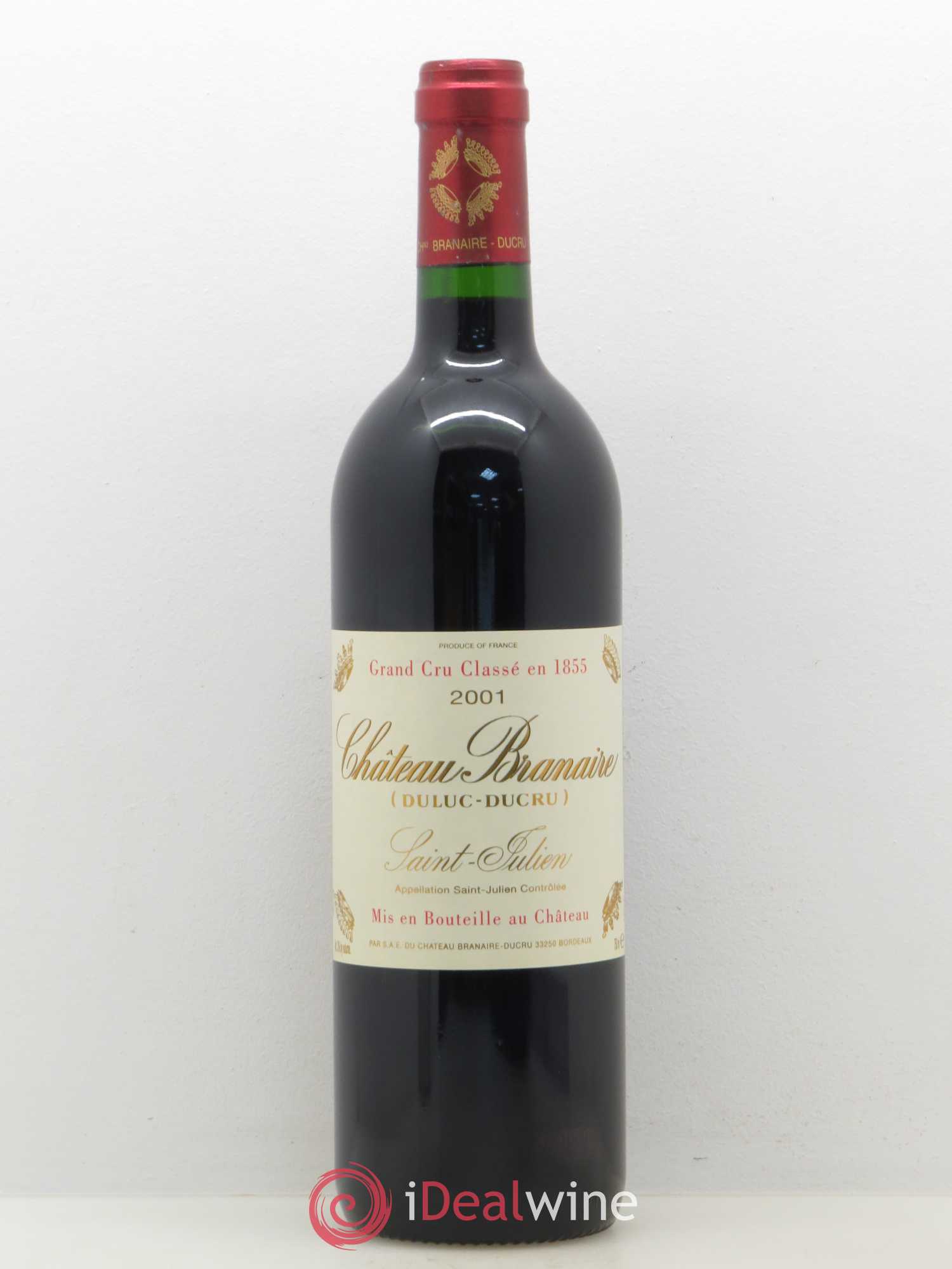 Château Branaire Ducru 4ème Grand Cru Classé 2001 - Lot de 1 bouteille - 0