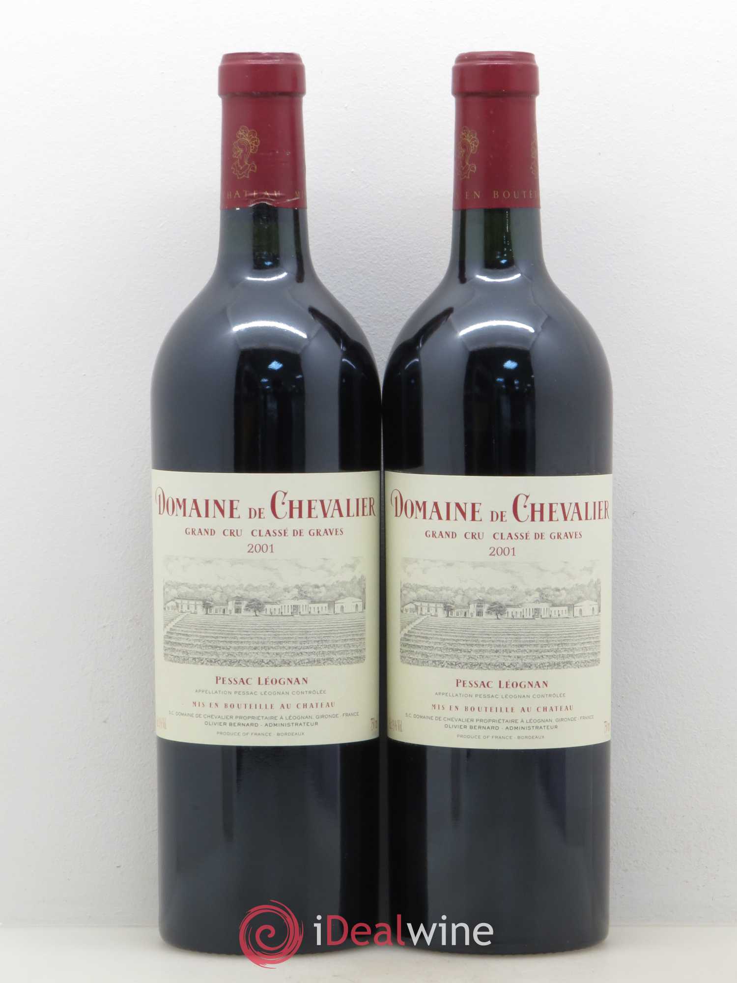 Domaine de Chevalier Cru Classé de Graves 2001 - Lot de 2 bouteilles - 0