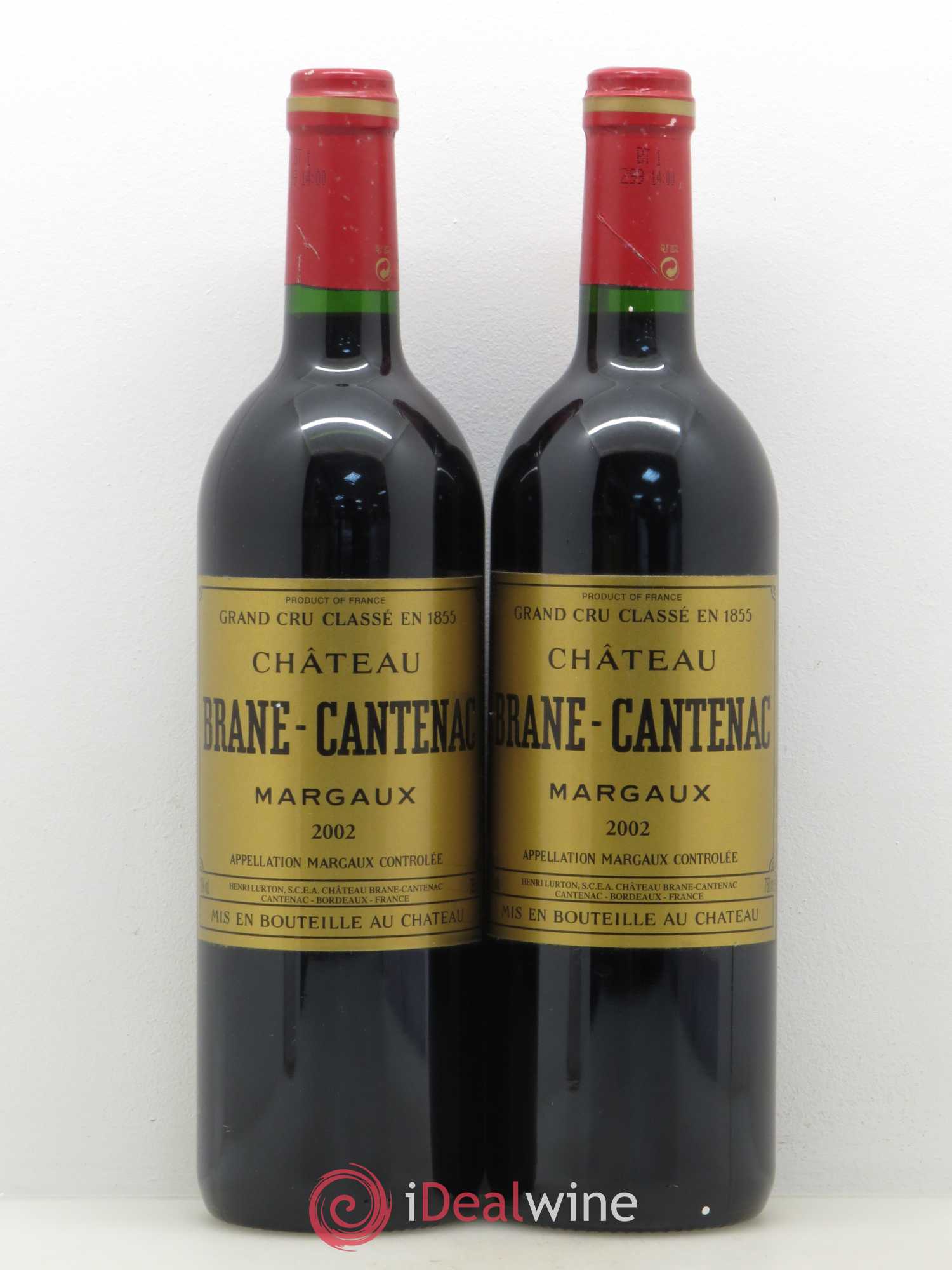 Château Brane Cantenac 2ème Grand Cru Classé 2002 - Lot de 2 bouteilles - 0