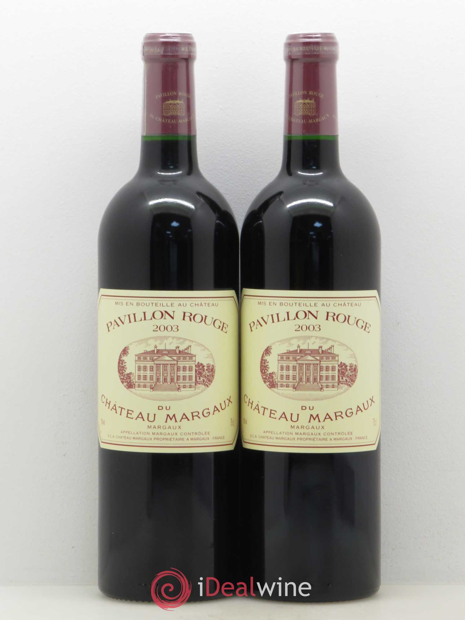 Pavillon Rouge du Château Margaux Second Vin 2003 - Lot de 2 bouteilles - 0