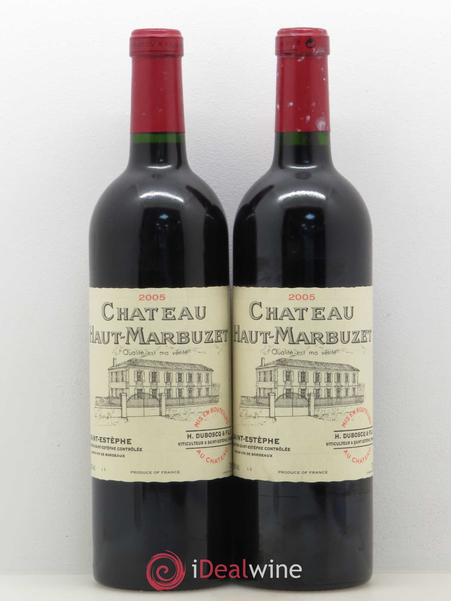 Château Haut Marbuzet 2005 - Lot de 2 bouteilles - 0