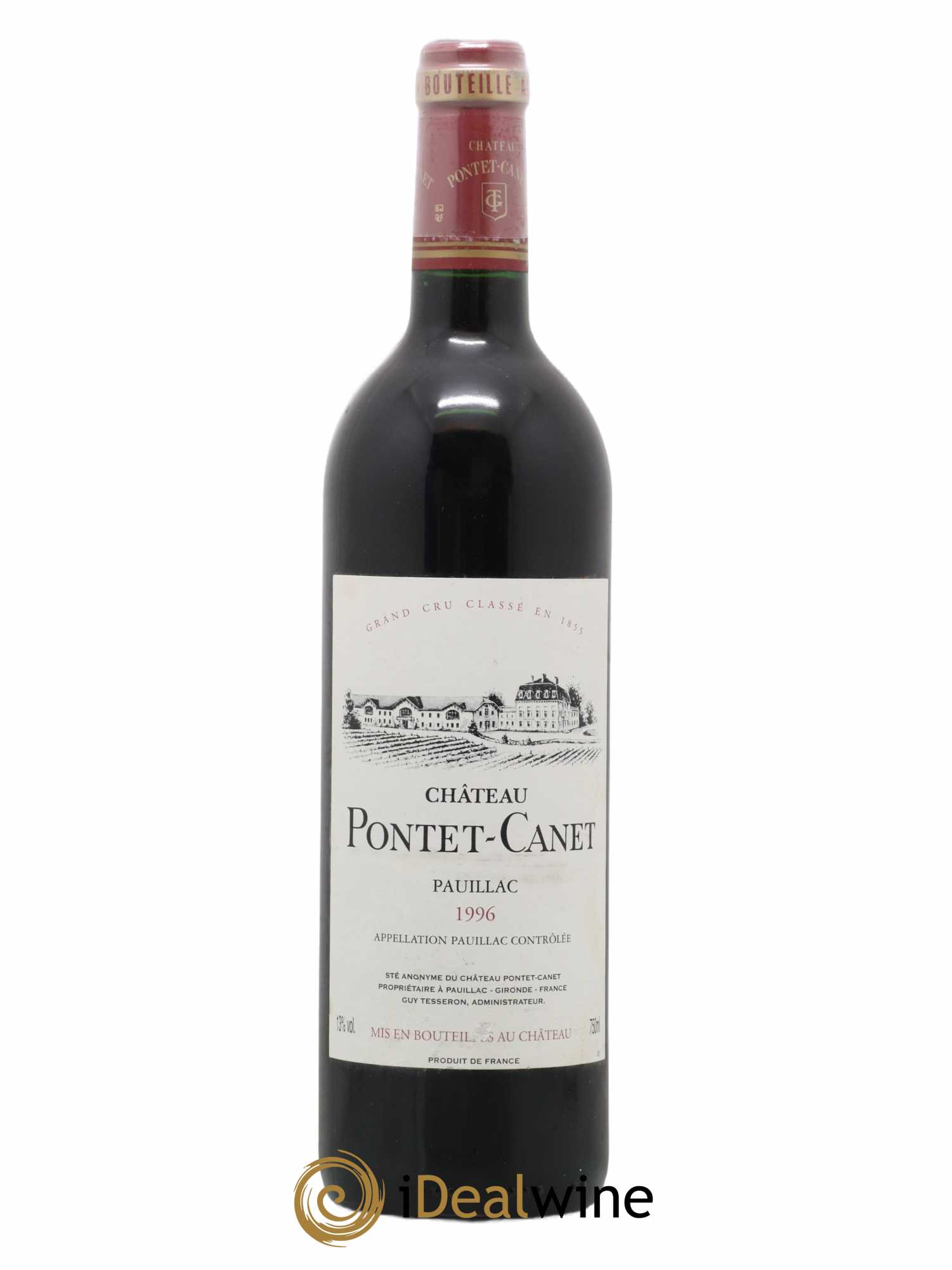 Château Pontet Canet 5ème Grand Cru Classé 1996 - Lot de 1 bouteille - 0