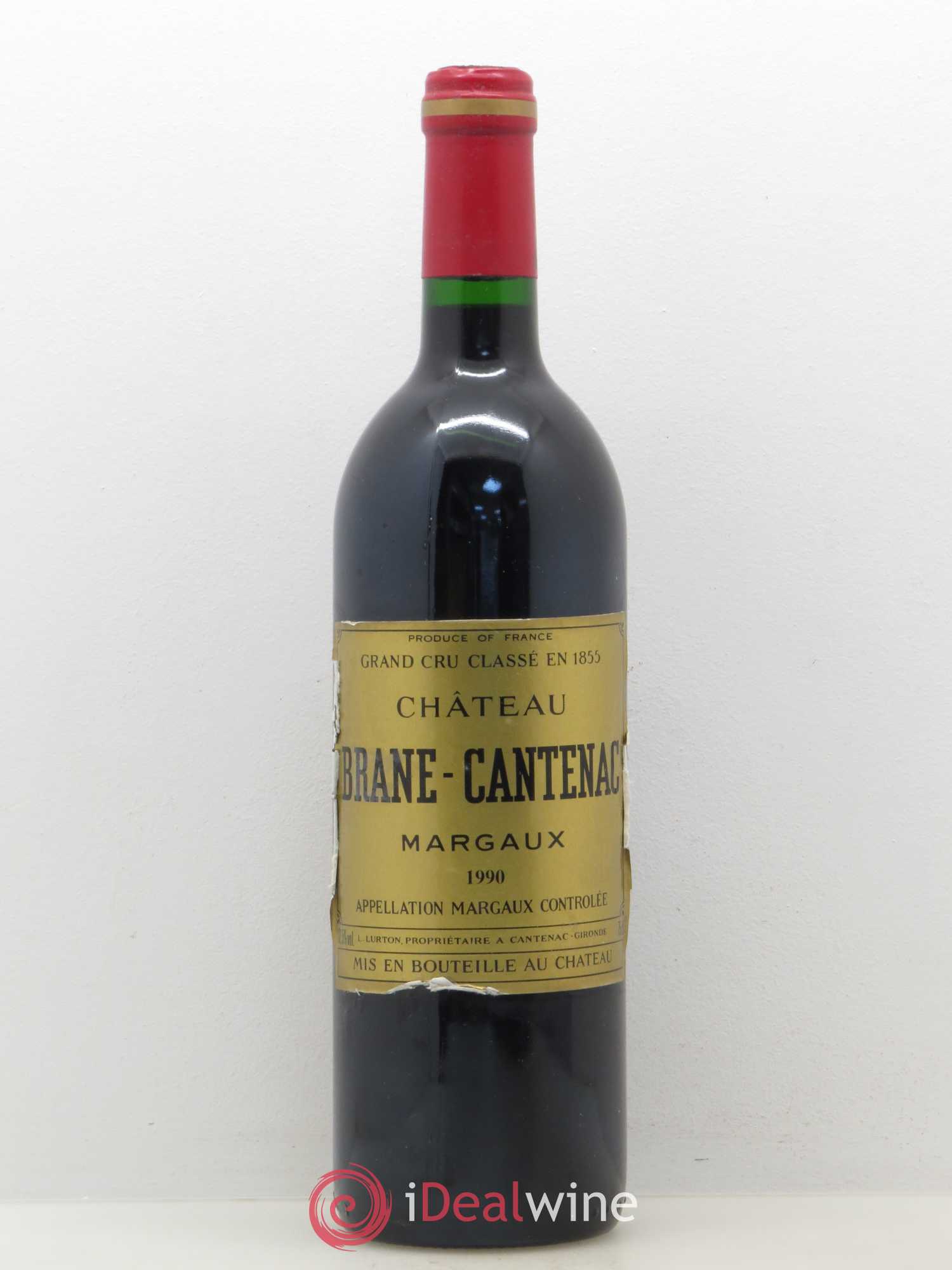 Château Brane Cantenac 2ème Grand Cru Classé 1990 - Lot de 1 bouteille - 0