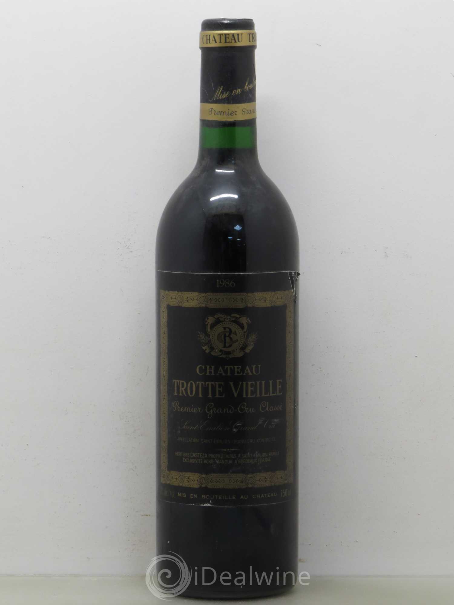 Château Trotte Vieille 1er Grand Cru Classé B 1986 - Lot de 1 bouteille - 0