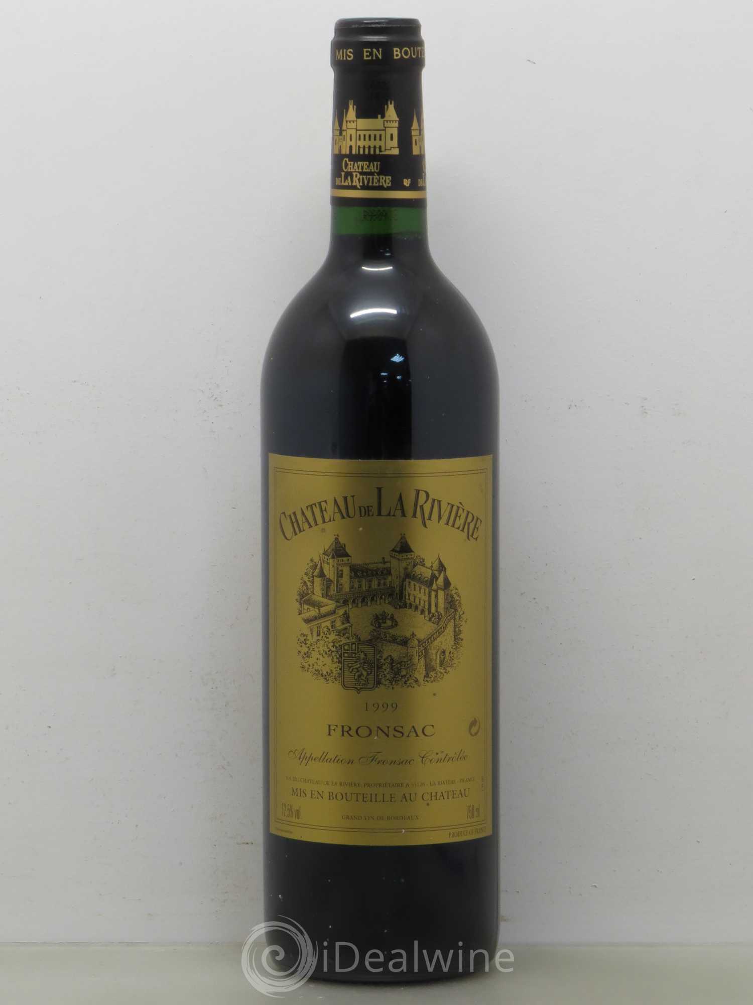 Château de La Rivière (sans prix de réserve) 1999 - Lot de 1 bouteille - 0
