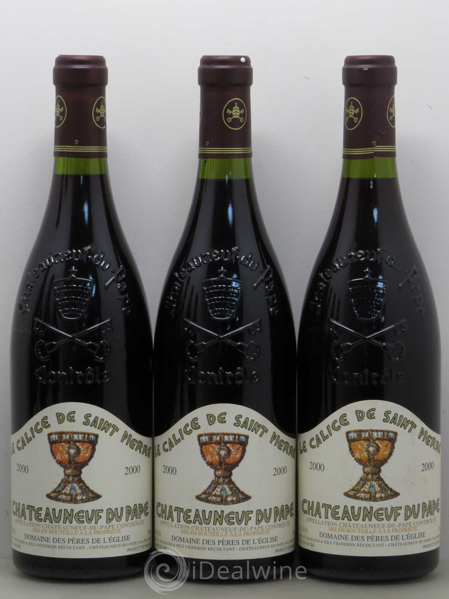 Châteauneuf-du-Pape Domaine des Pères de l'Eglise (sans prix de réserve) 2000 - Posten von 6 Flaschen - 1