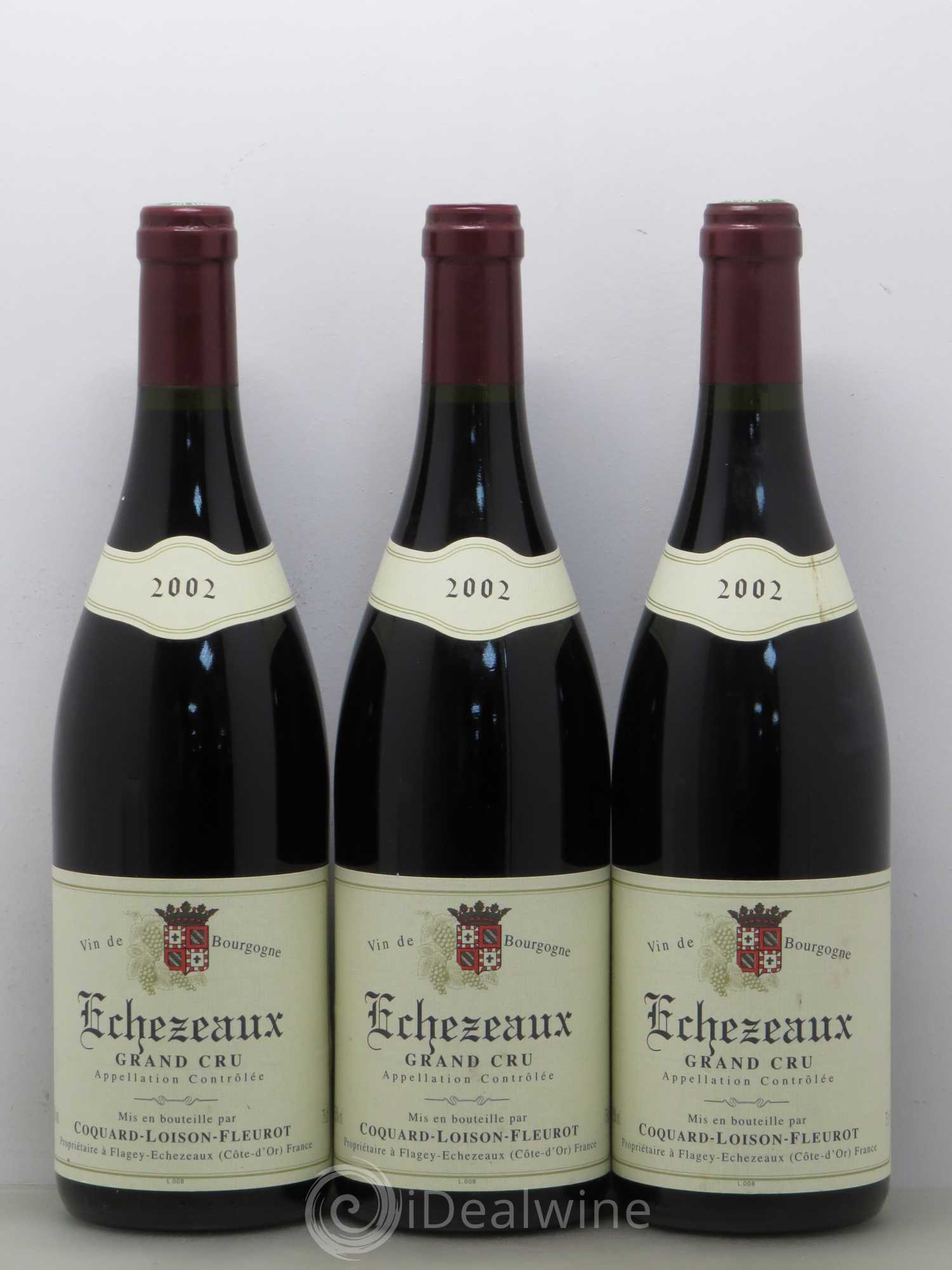 Echezeaux Grand Cru Coquard Loison Fleurot 2002 - Lot de 3 bouteilles - 0