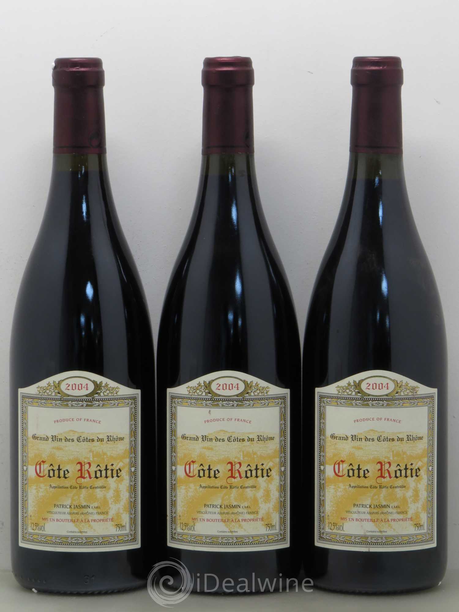 Côte-Rôtie Jasmin (Domaine) 2004 - Lot de 3 bouteilles - 0