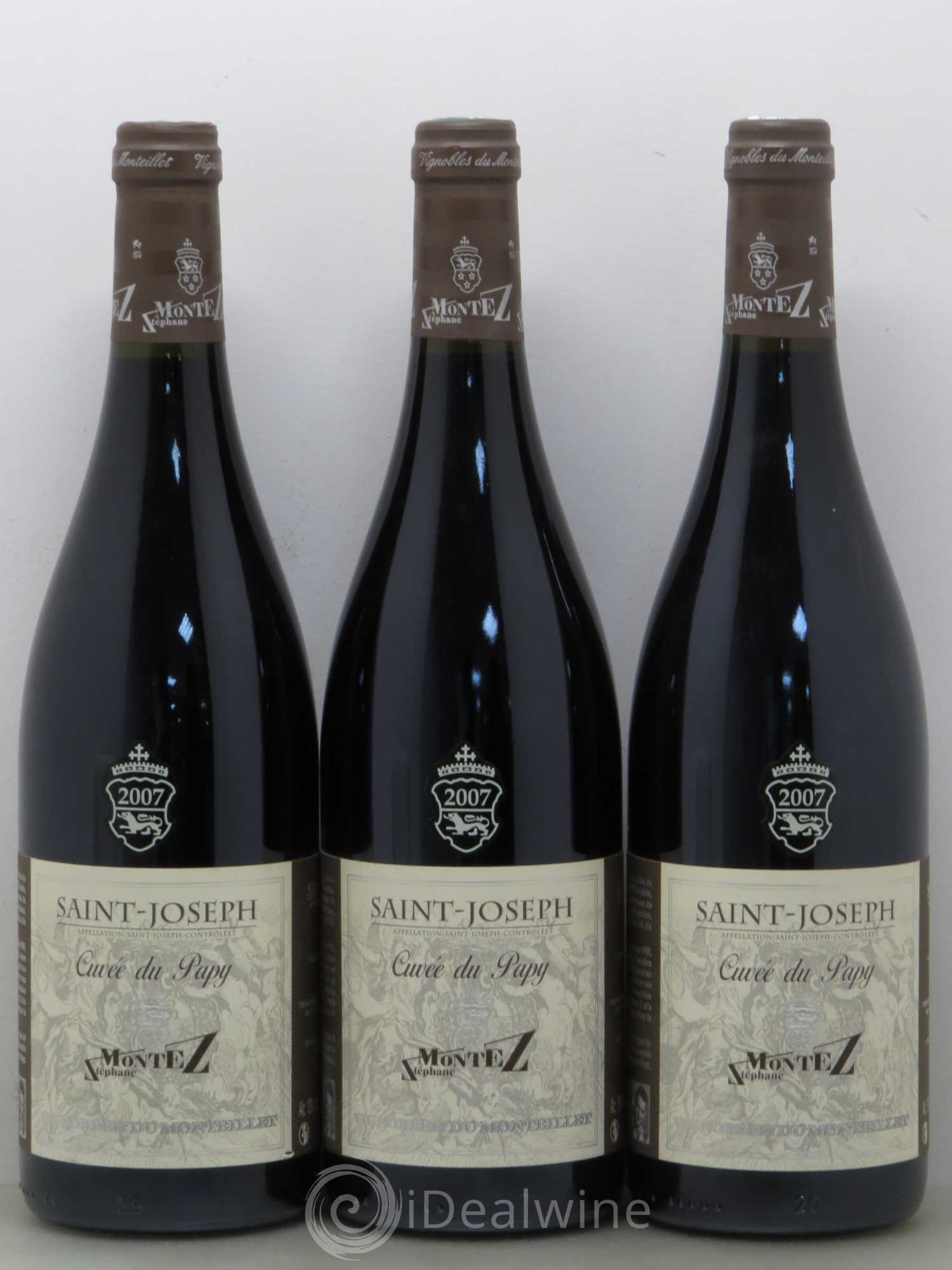 Saint-Joseph Cuvée du Papy Monteillet (Domaine du) - Stéphane Montez 2007 - Lot de 3 bouteilles - 0