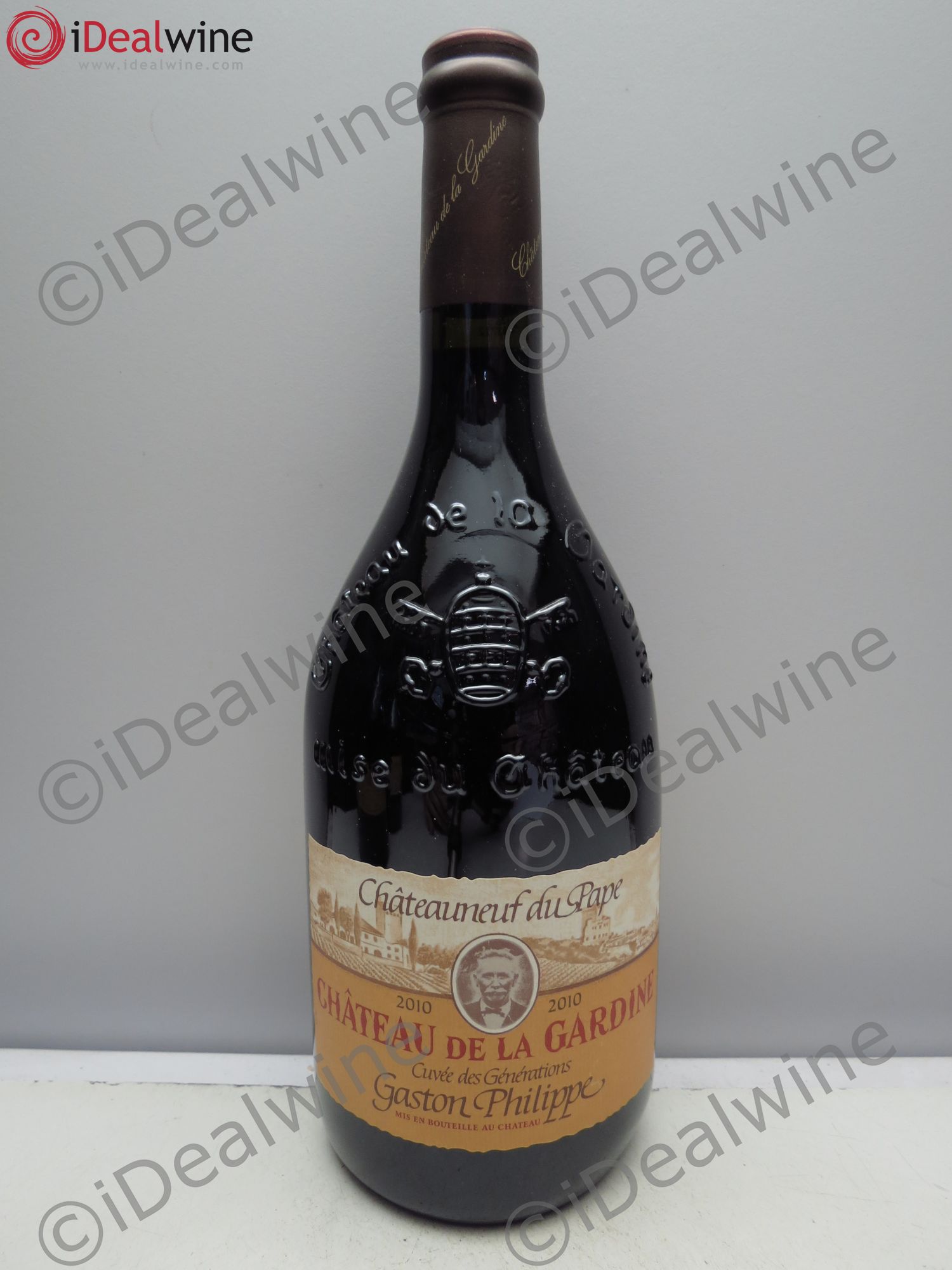 Châteauneuf-du-Pape Château de La Gardine Cuvée des Générations Gaston Philippe Famille Brunel (sans prix de réserve / no reserve) 2010 - Posten von 1 Flasche - 0