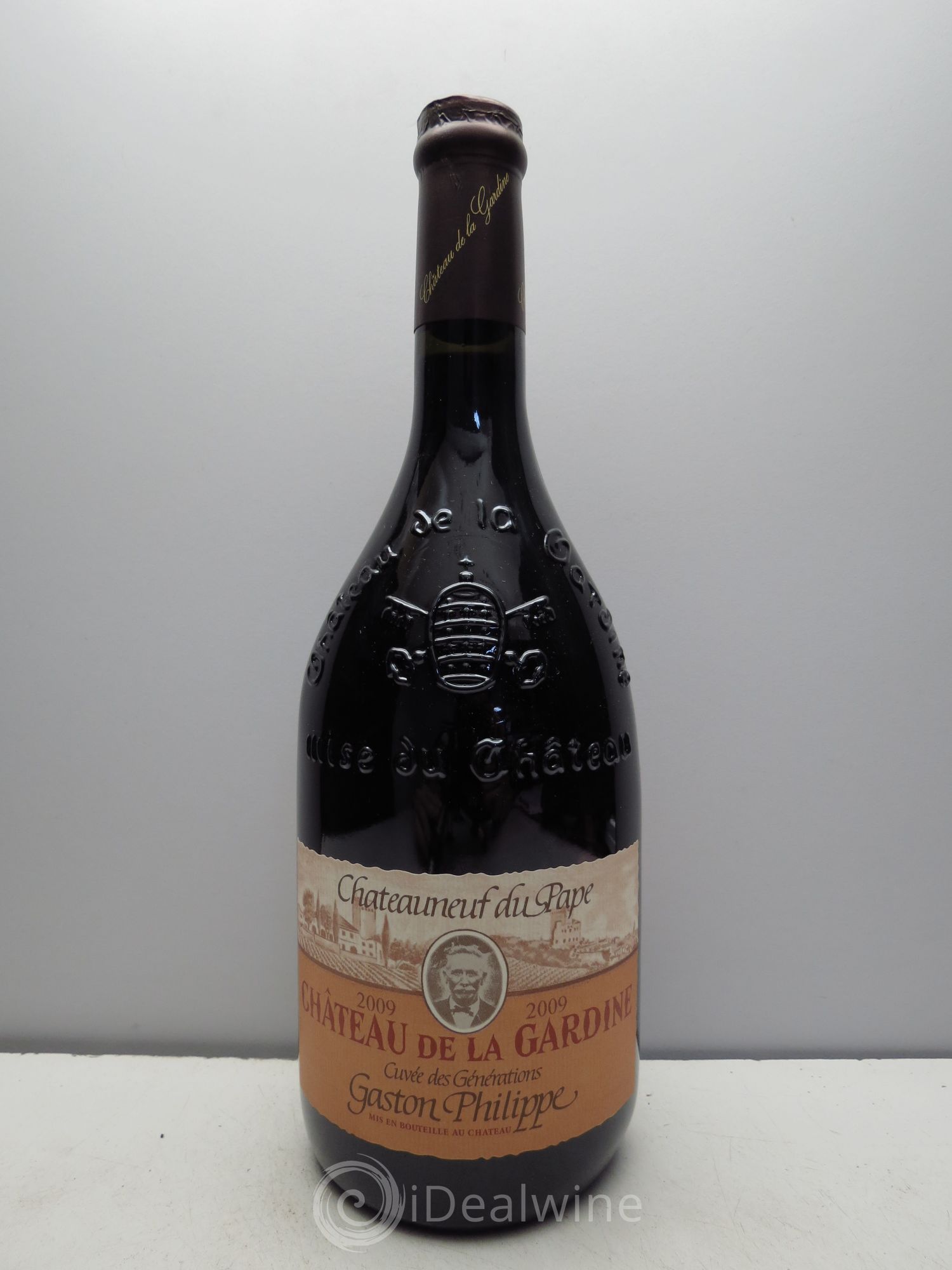 Châteauneuf-du-Pape Château de La Gardine Cuvée des Générations Gaston Philippe Famille Brunel (sans prix de réserve / no reserve) 2009 - Lot de 1 bouteille - 0
