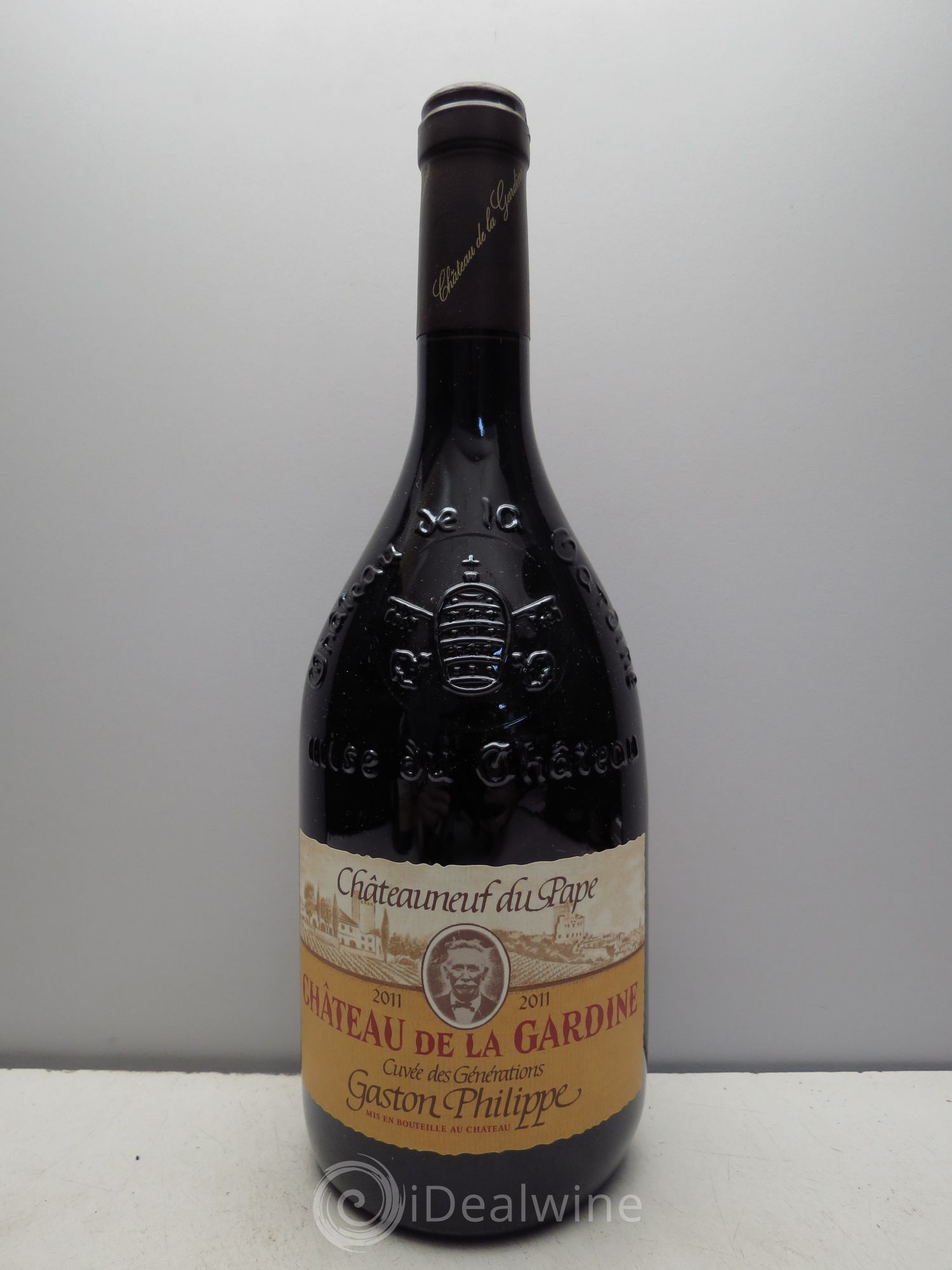 Châteauneuf-du-Pape Château de La Gardine Cuvée des Générations Gaston Philippe Famille Brunel (sans prix de réserve / no reserve) 2011 - Posten von 1 Flasche - 0