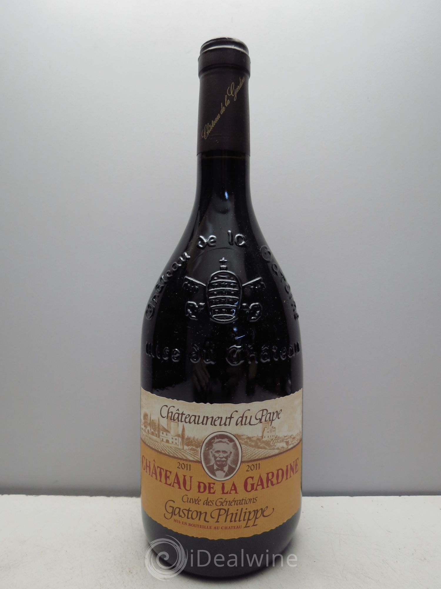 Châteauneuf-du-Pape Château de La Gardine Cuvée des Générations Gaston Philippe Famille Brunel (sans prix de réserve / no reserve) 2011 - Lot de 1 bouteille - 0