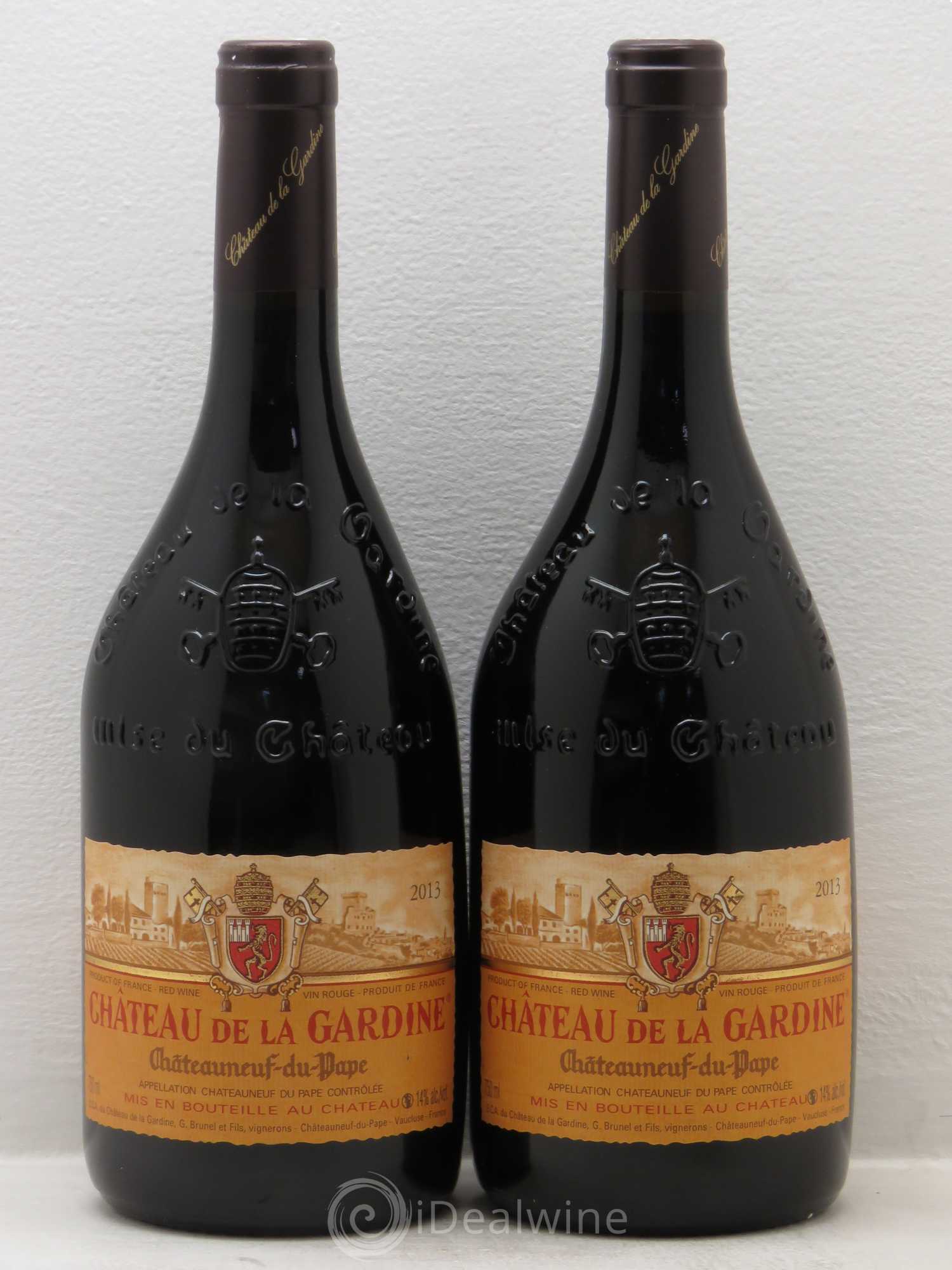 Châteauneuf-du-Pape Château de La Gardine Famille Brunel 2013 - Lot de 2 bouteilles - 0
