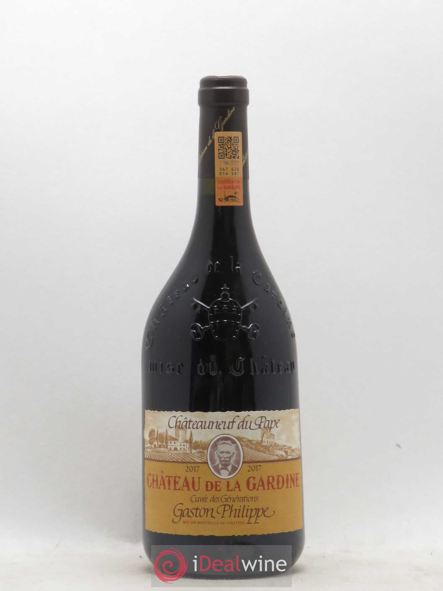 Châteauneuf-du-Pape Château de La Gardine Cuvée des Générations Gaston Philippe Famille Brunel 2017 - Lot de 1 bouteille - 0