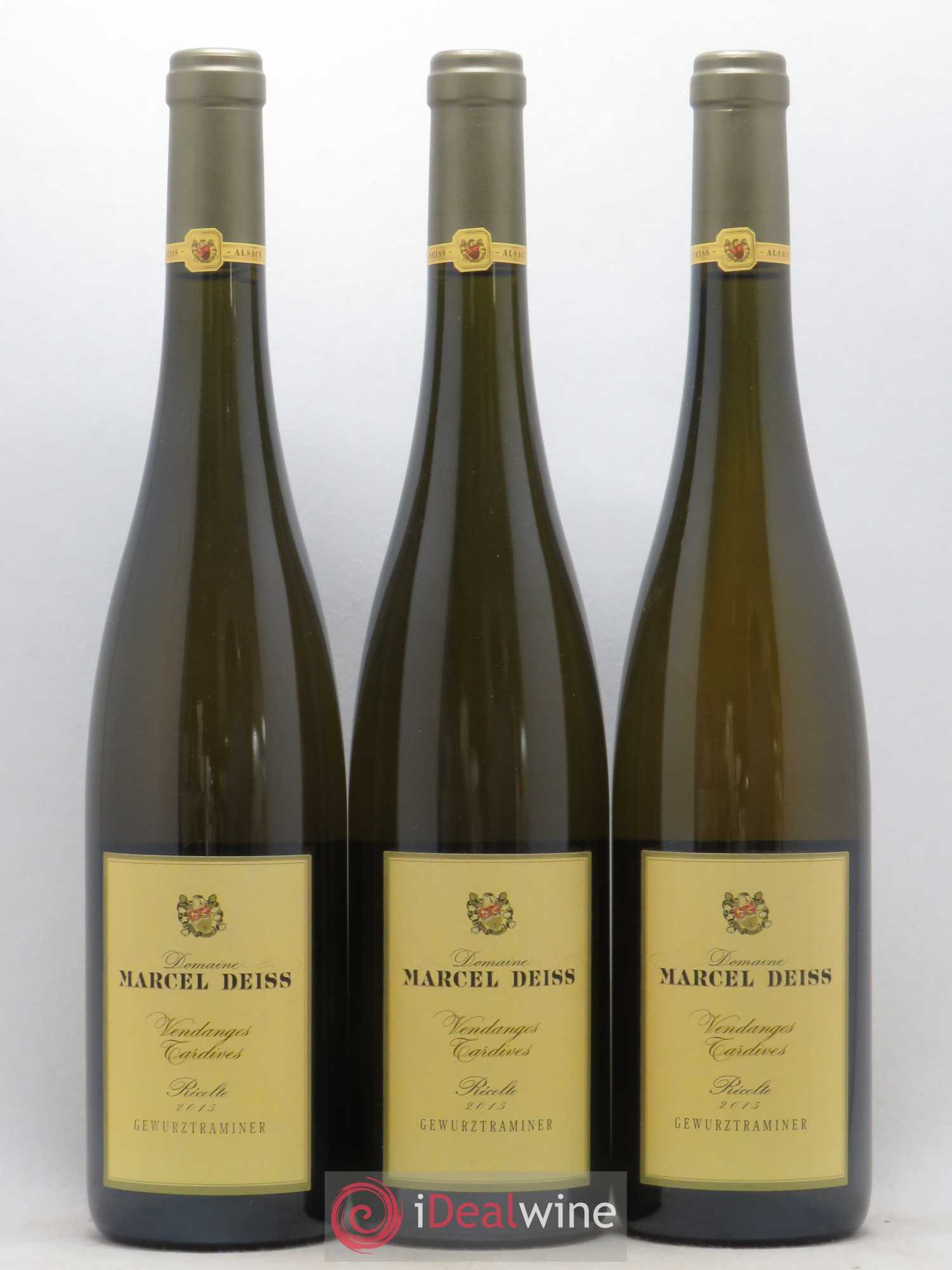 Alsace Gewurztraminer Vendanges Tardives Marcel Deiss (Domaine) 2015 - Lotto di 3 bottiglie - 0