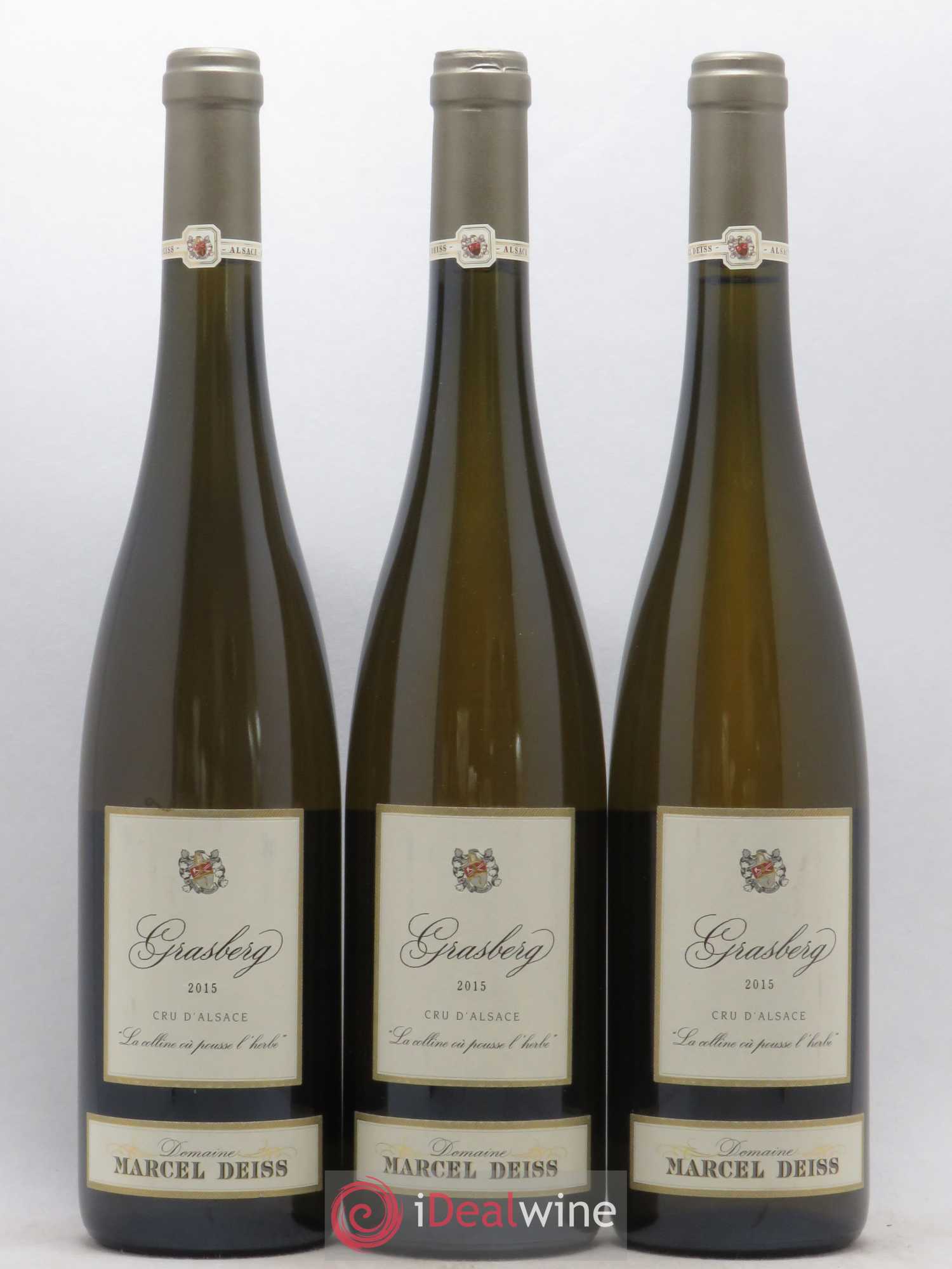 Alsace Grasberg Marcel Deiss (Domaine) 2015 - Lot de 3 bouteilles - 0