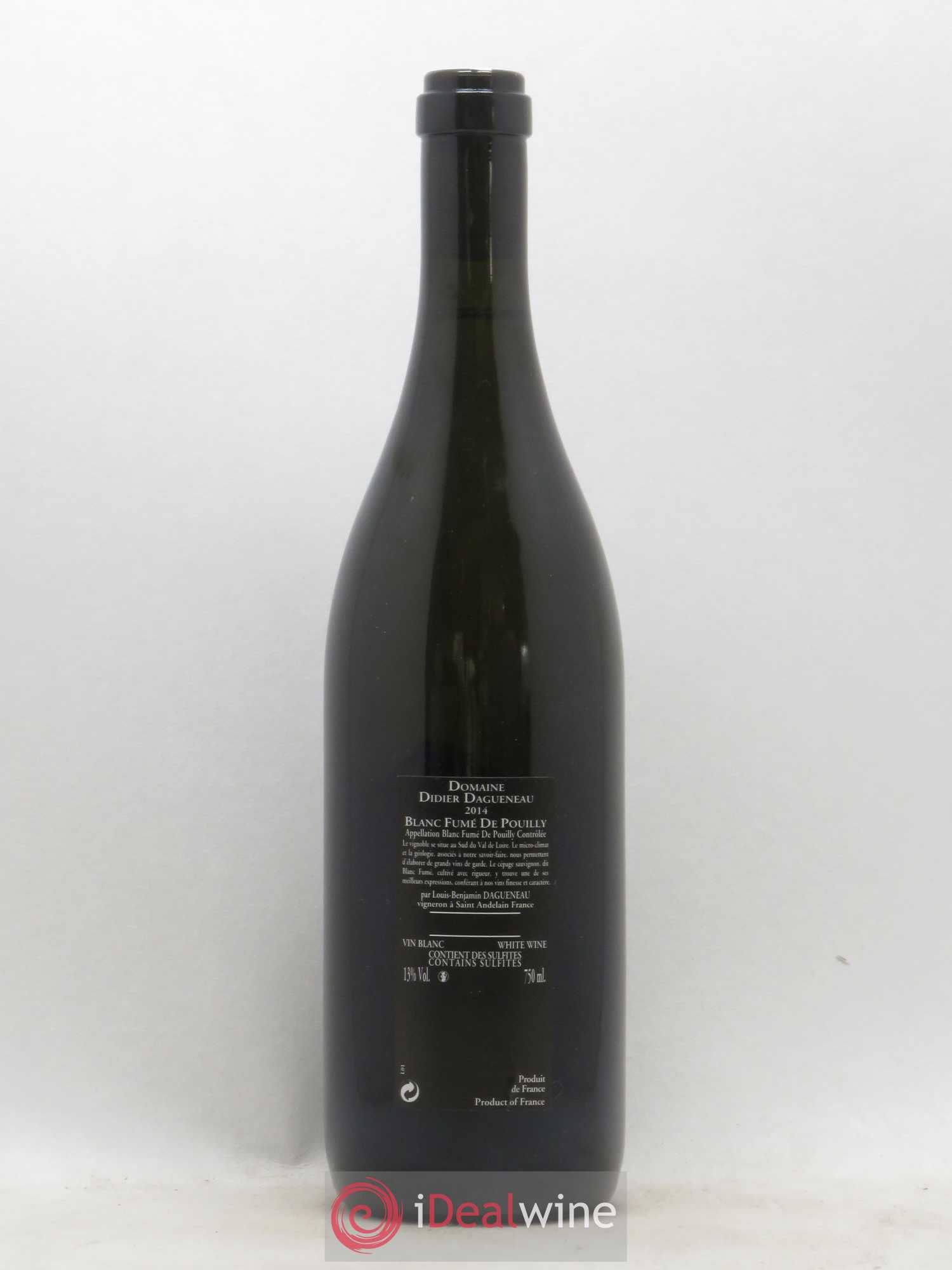 Vin de France (anciennement Pouilly-Fumé) Silex Dagueneau (Domaine Didier - Louis-Benjamin) 2014 - Lot de 1 bouteille - 1