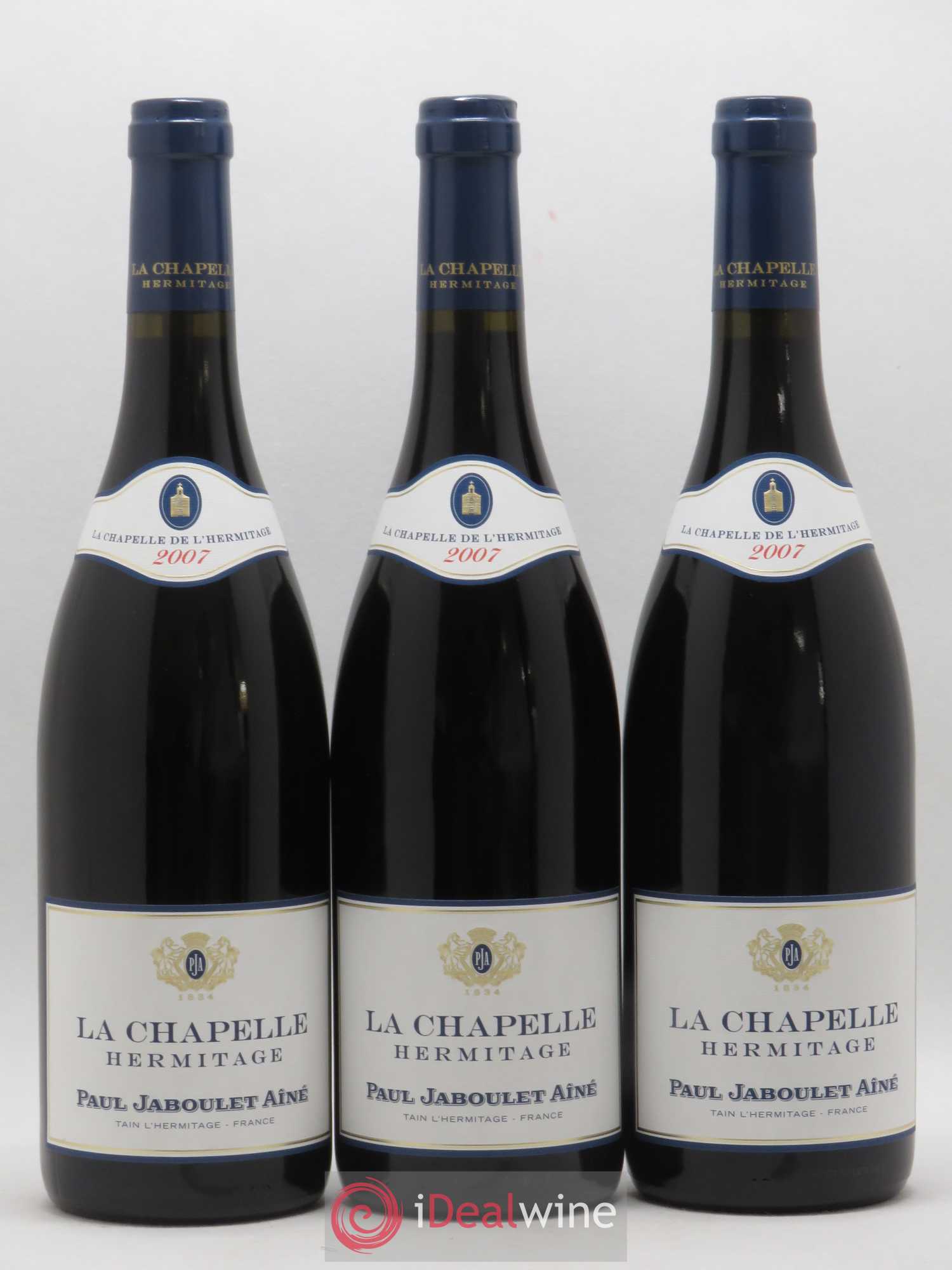 Hermitage La Chapelle Paul Jaboulet Ainé 2007 - Lot de 3 bouteilles - 0