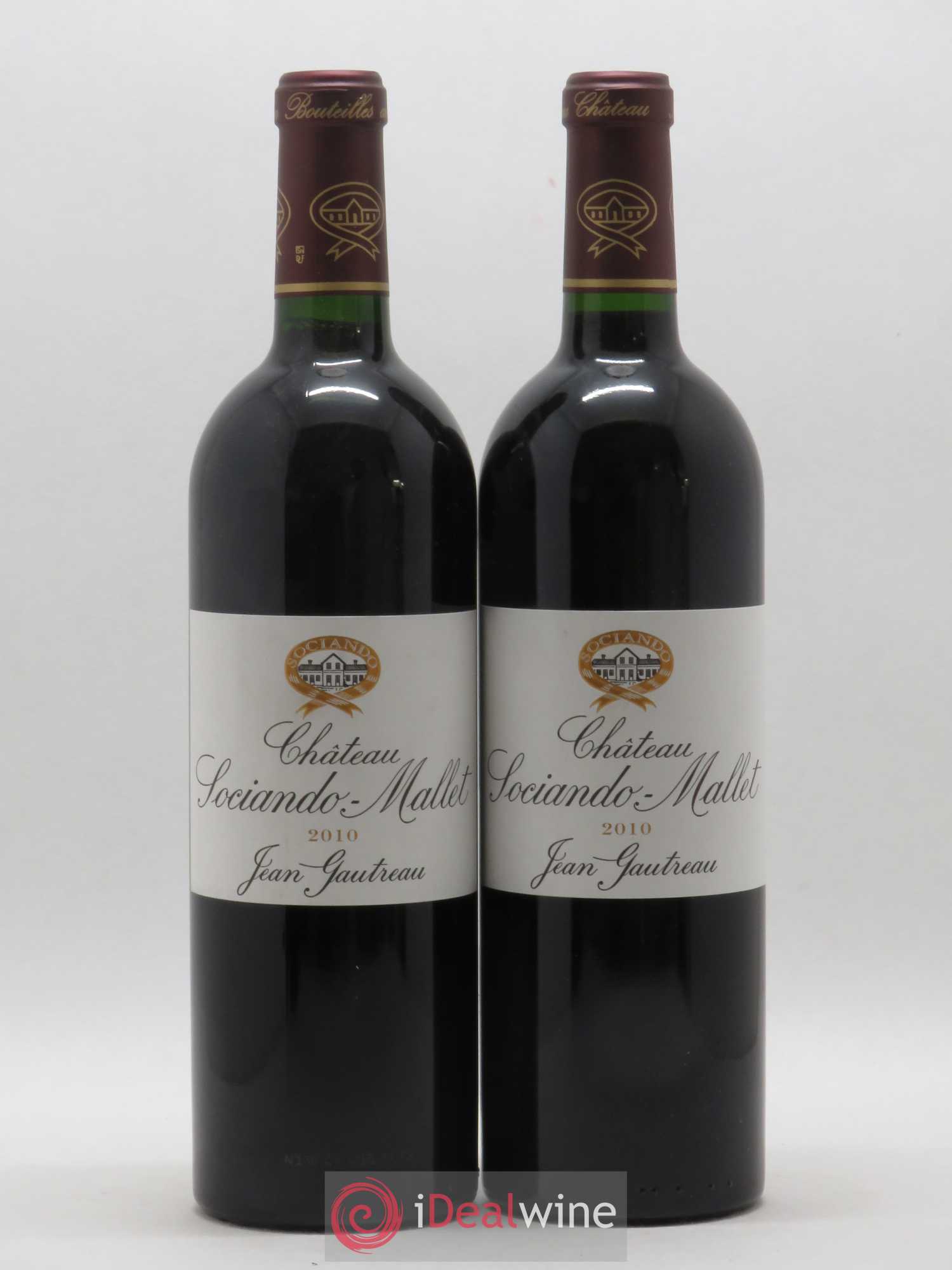 Château Sociando Mallet 2010 - Lot de 2 bouteilles - 0