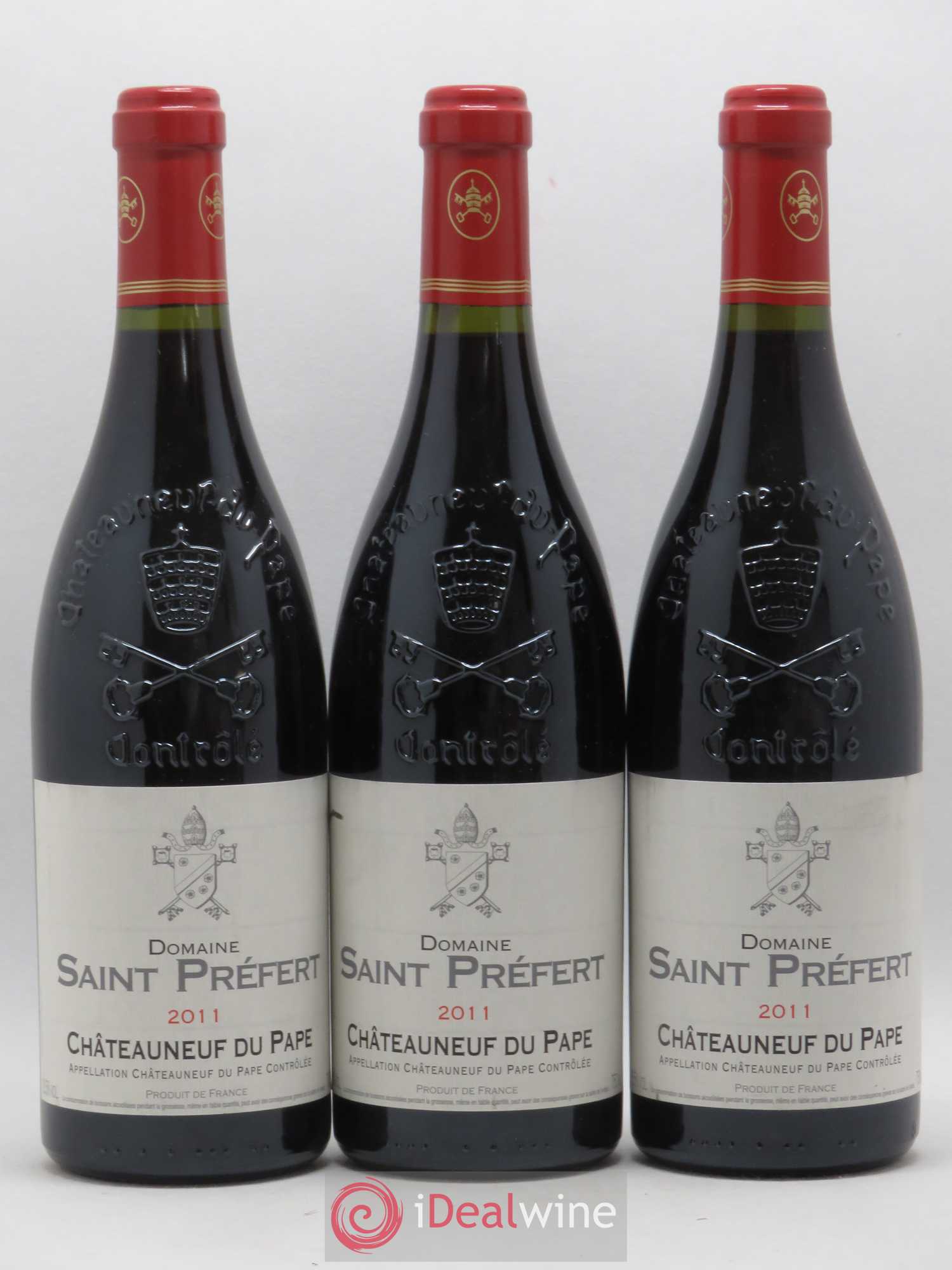 Châteauneuf-du-Pape Domaine Saint-Préfert 2011 - Lot de 3 bouteilles - 0