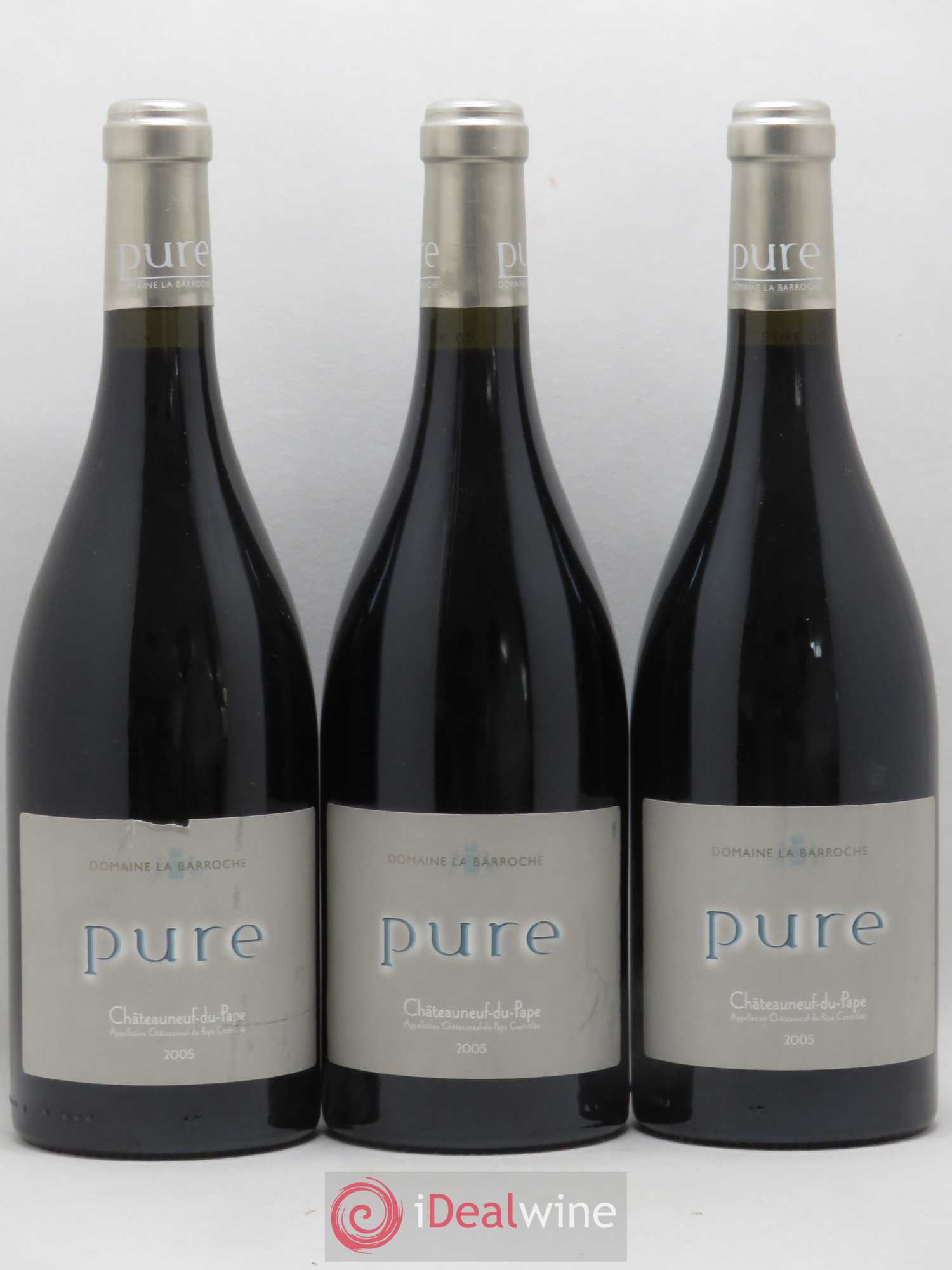 Châteauneuf-du-Pape Cuvée Pure Domaine La Barroche 2005 - Lot de 3 bouteilles - 0