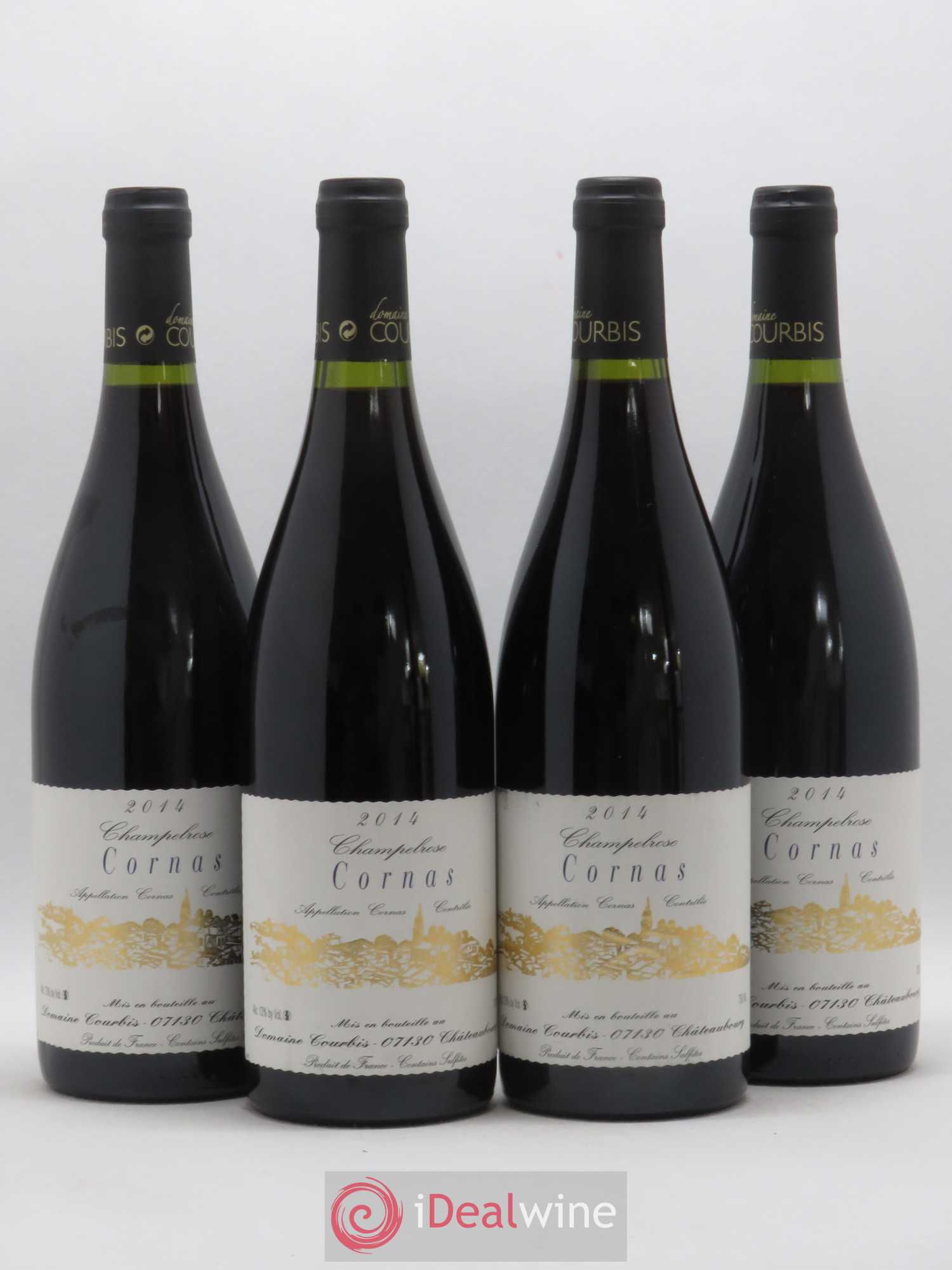 Cornas Champelrose Domaine Courbis 2014 - Lot de 4 bouteilles - 0