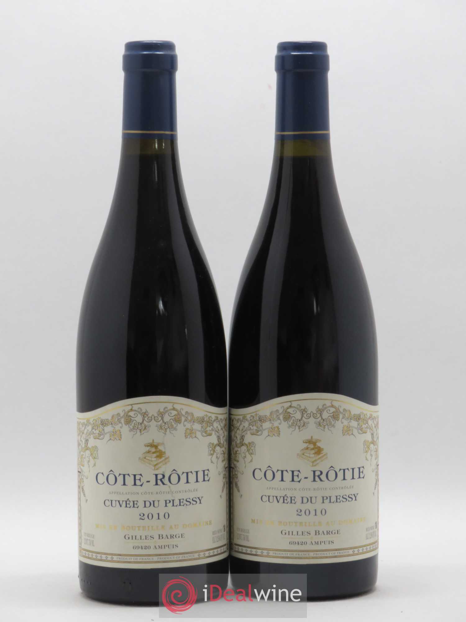 Côte-Rôtie Barge (Domaine) Cuvée du Plessy 2010 - Lot de 2 bouteilles - 0