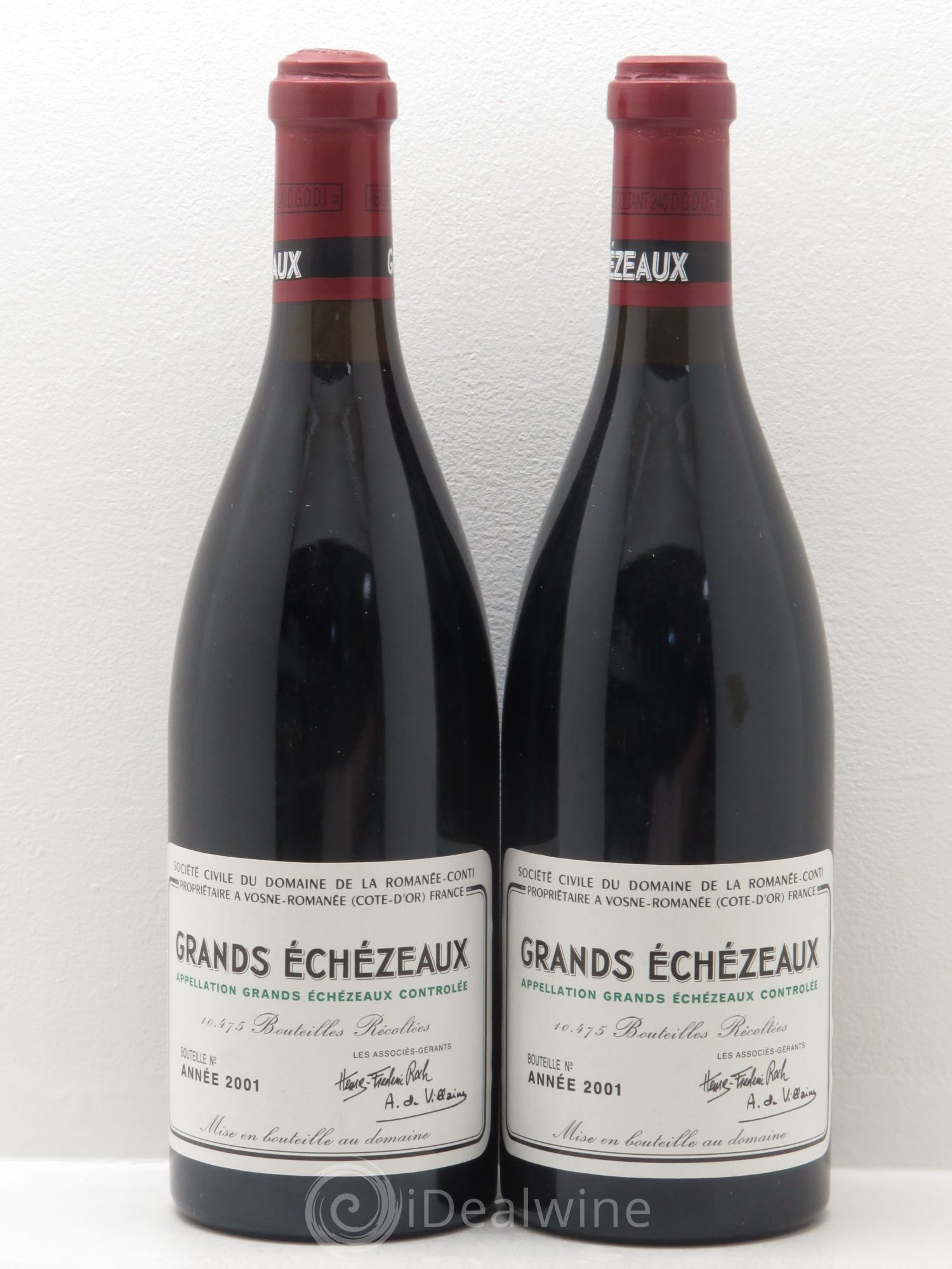 Grands-Echezeaux Grand Cru Domaine de la Romanée-Conti 2001 - Lot de 2 bouteilles - 0