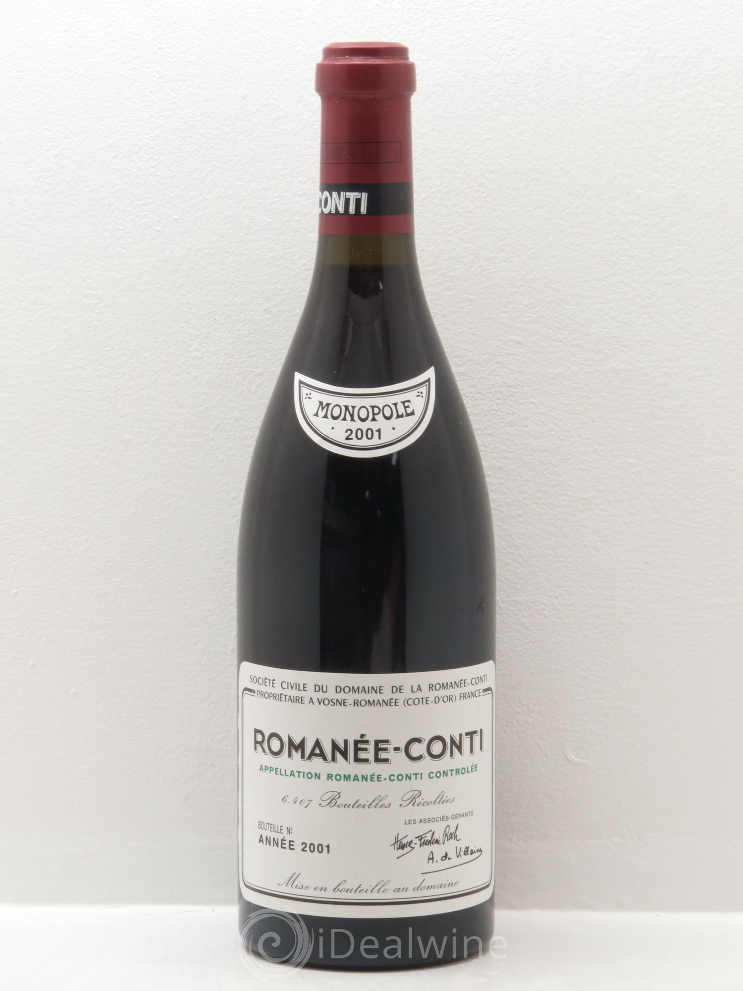 Romanée-Conti Grand Cru Domaine de la Romanée-Conti 2001 - Lot de 1 bouteille - 0