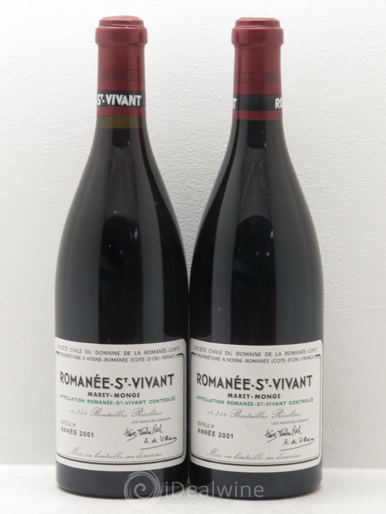 Romanée-Saint-Vivant Grand Cru Domaine de la Romanée-Conti 2001 - Lot de 2 bouteilles - 0
