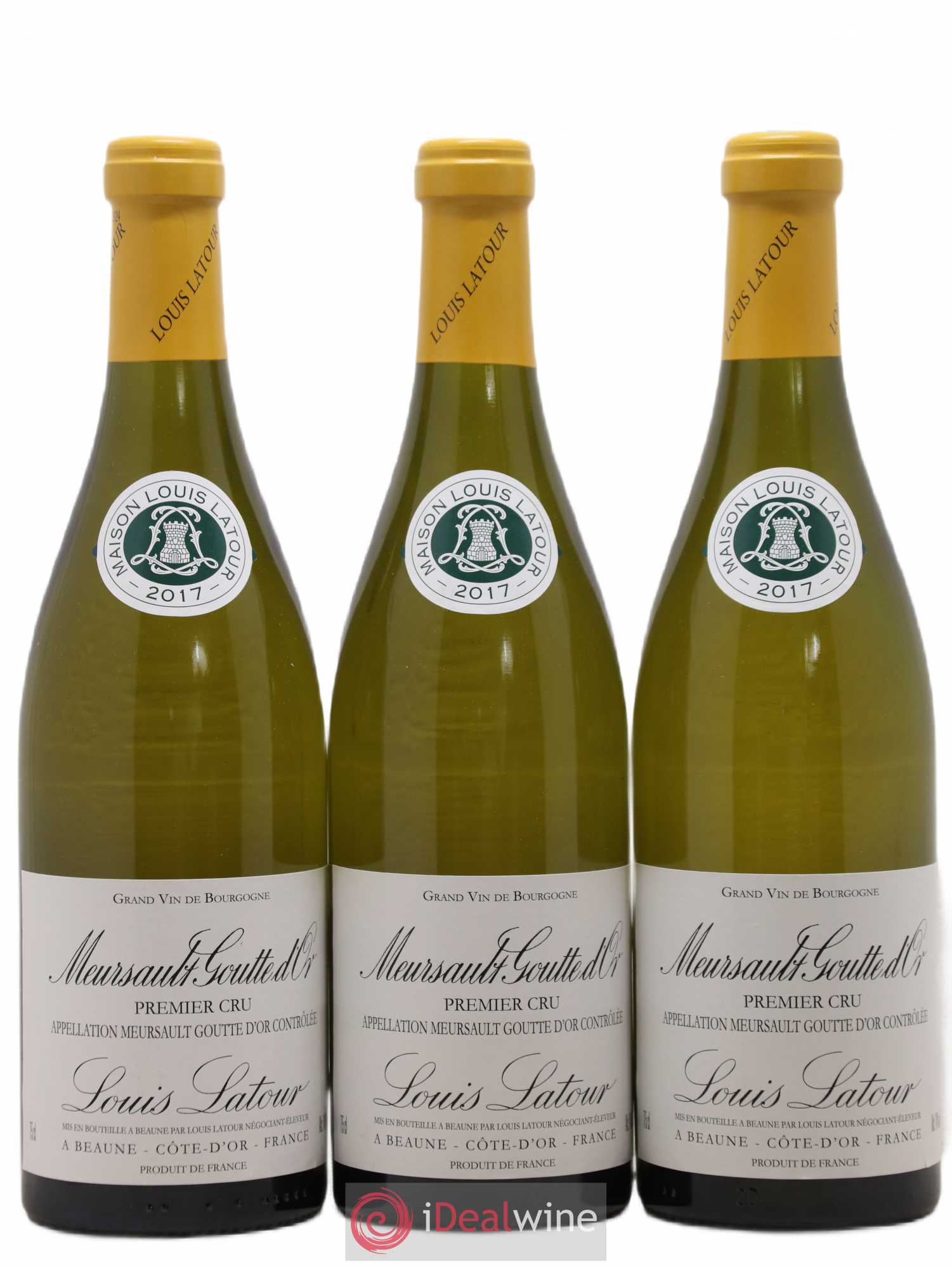 Meursault 1er Cru Goutte d'or Louis Latour 2017 - Lot de 3 bouteilles - 0