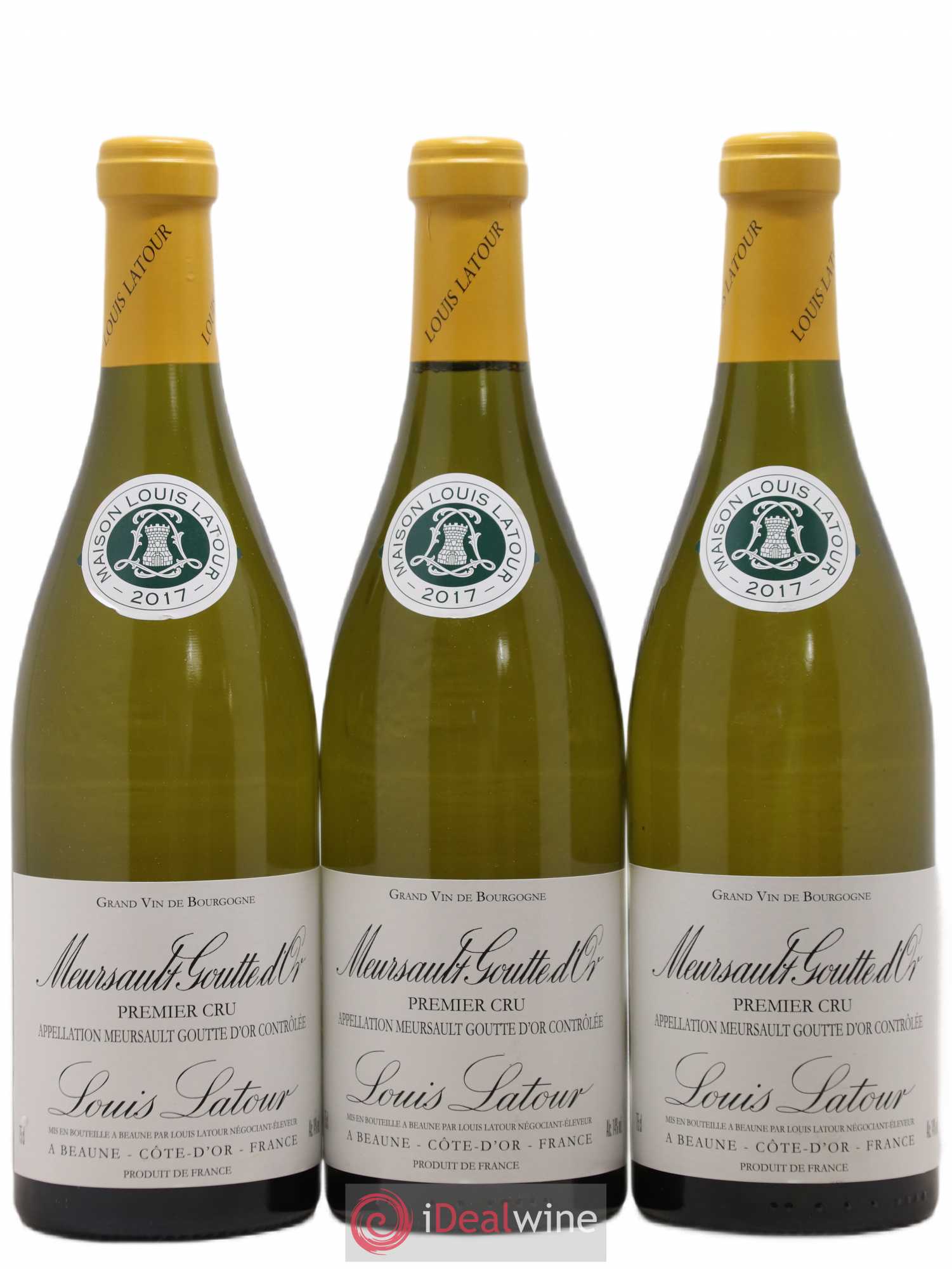 Meursault 1er Cru Goutte d'or Louis Latour 2017 - Lot de 3 bouteilles - 0