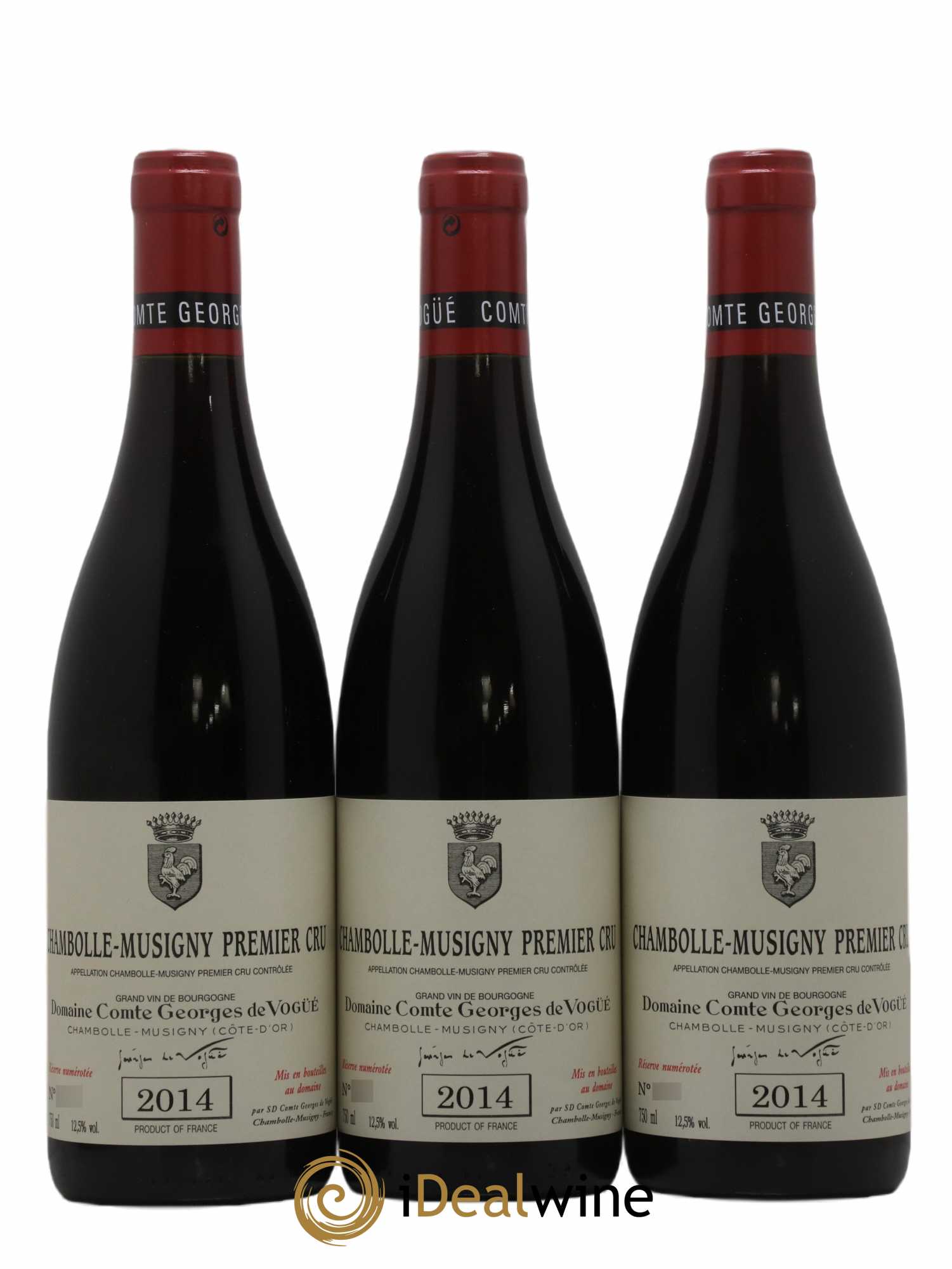 Chambolle-Musigny 1er Cru Comte Georges de Vogüé 2014 - Lot de 3 bouteilles - 0