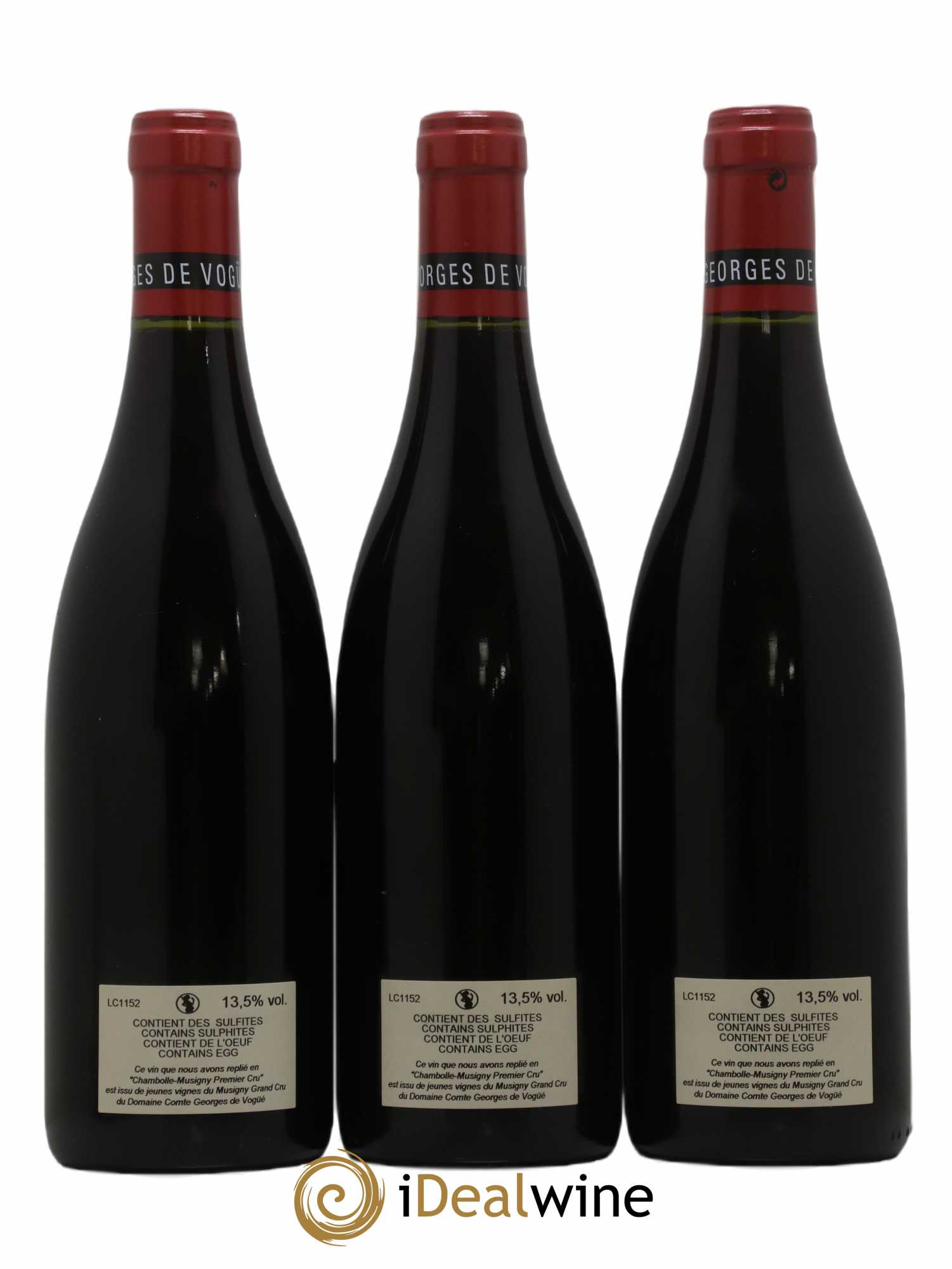 Chambolle-Musigny 1er Cru Comte Georges de Vogüé 2015 - Lot de 3 bouteilles - 1