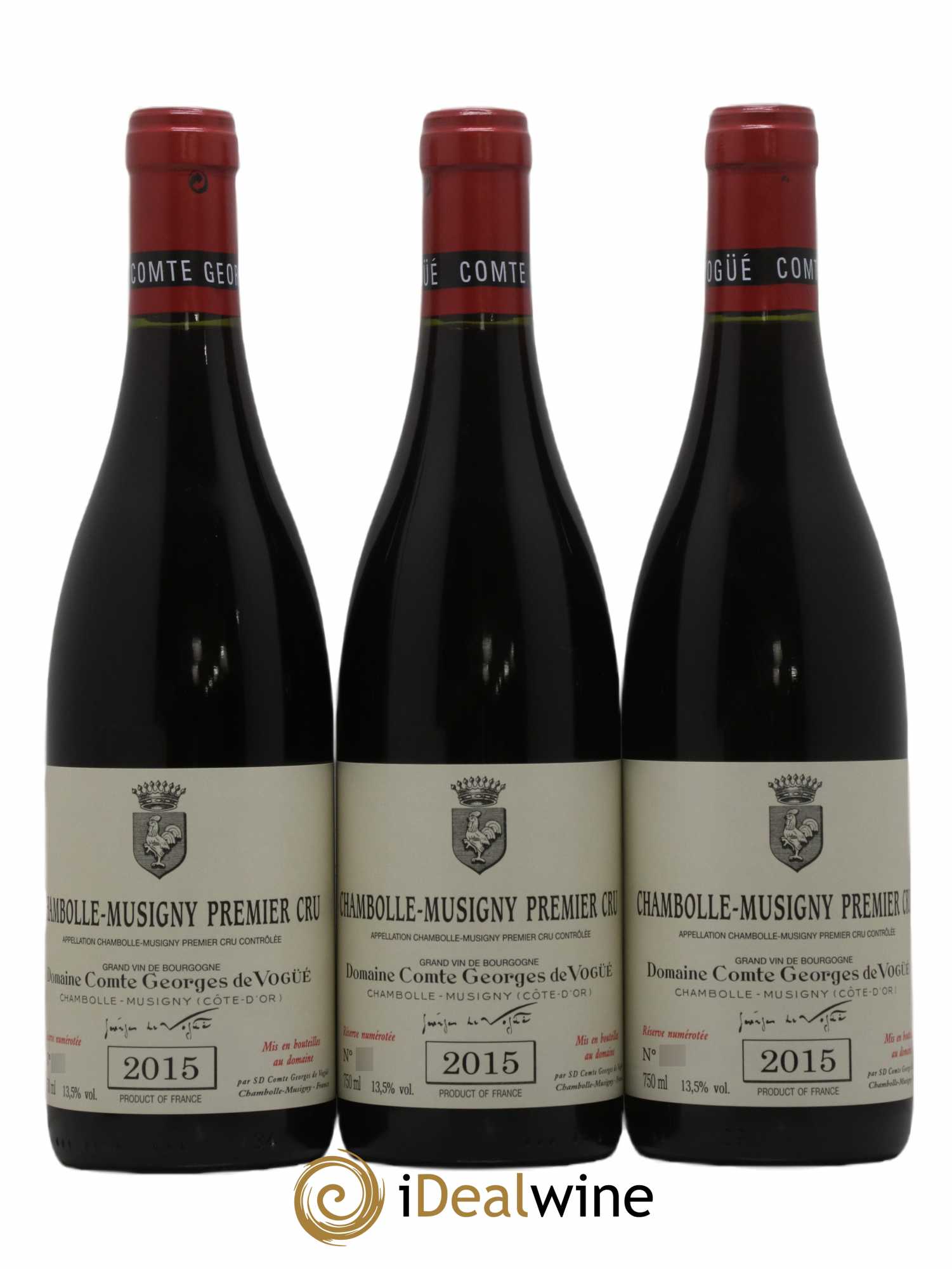 Chambolle-Musigny 1er Cru Comte Georges de Vogüé 2015 - Lot de 3 bouteilles - 0